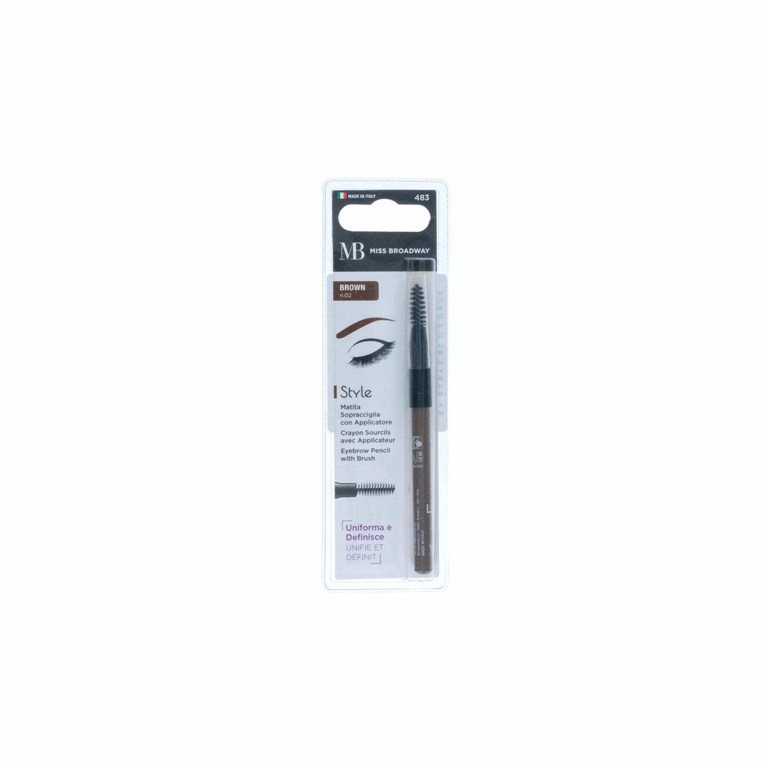 Delineador De Cejas Brown MISS BROADWAY 80 G