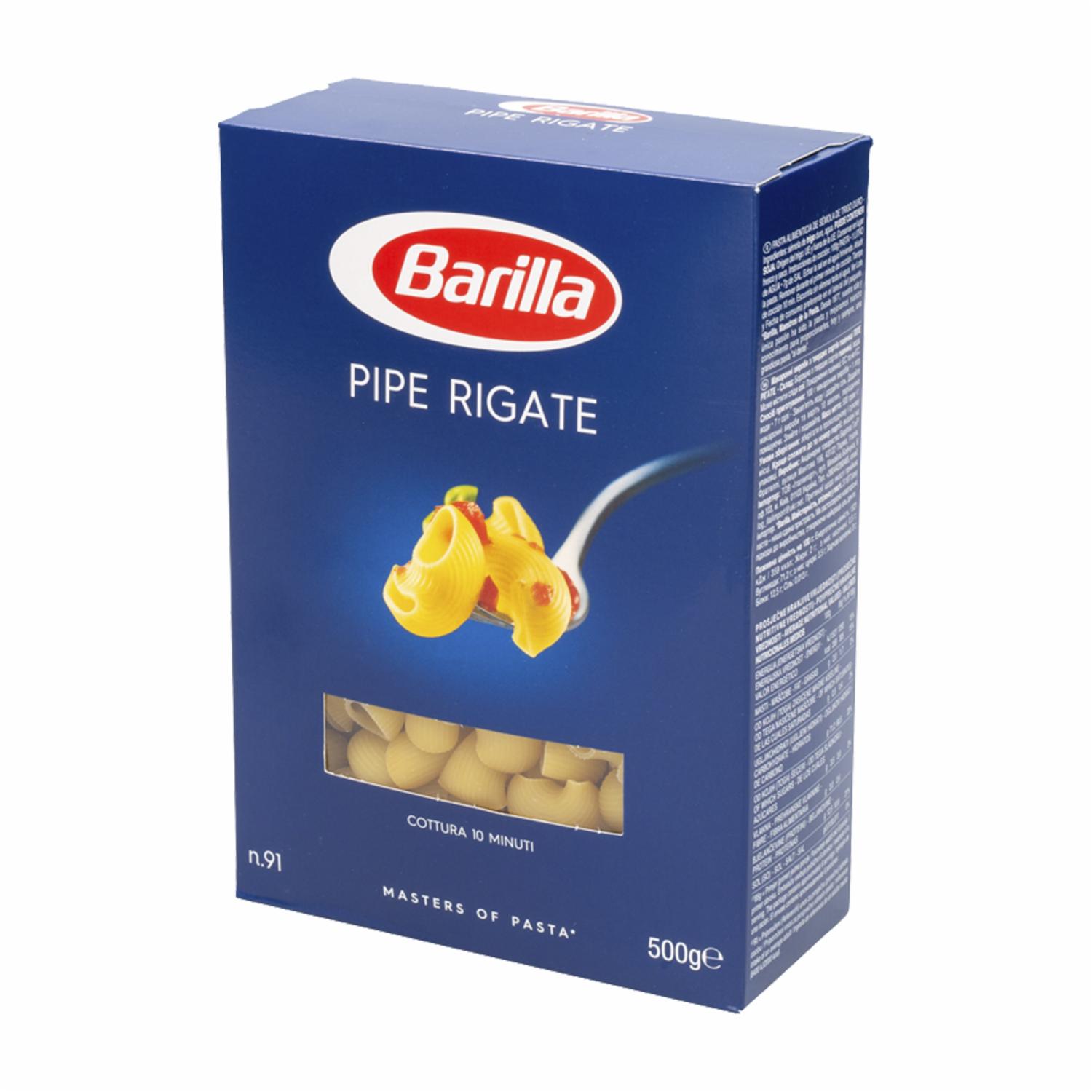Fideos Pipe Rigate BARILLA 500 g