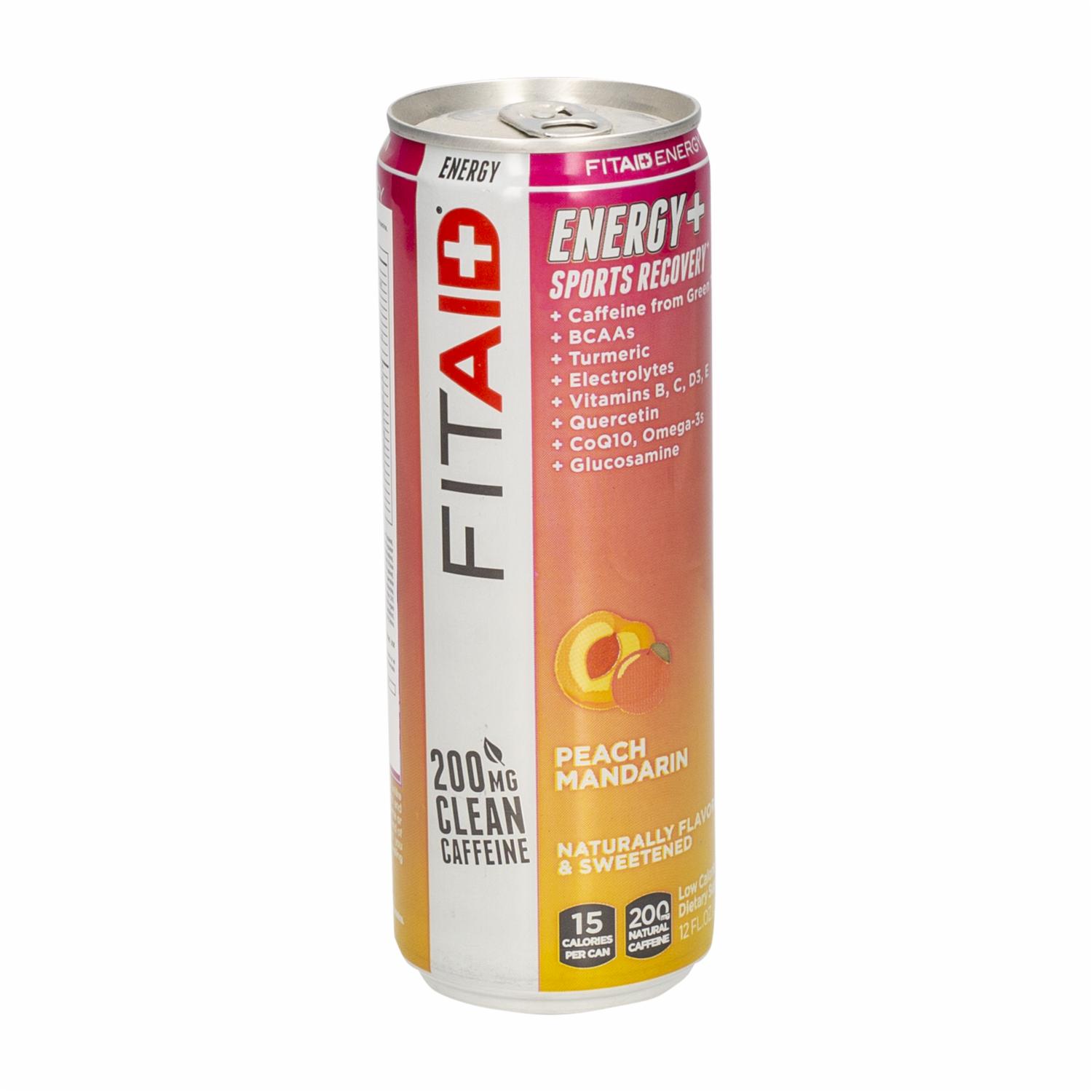 Bebida Energizante Peach Mandarin FIT AID ENERGY 355 Ml