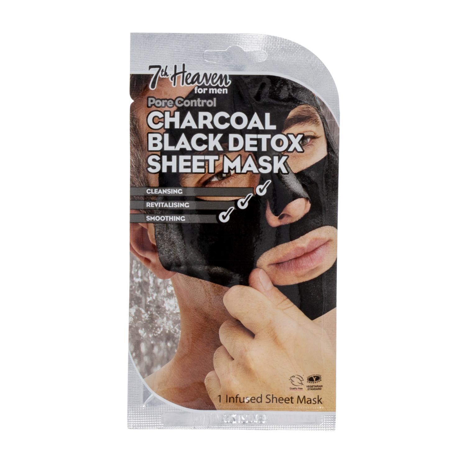 Mascarilla Facial De Carbón Activo Para Hombre 7TH HEAVEN 10 Ml