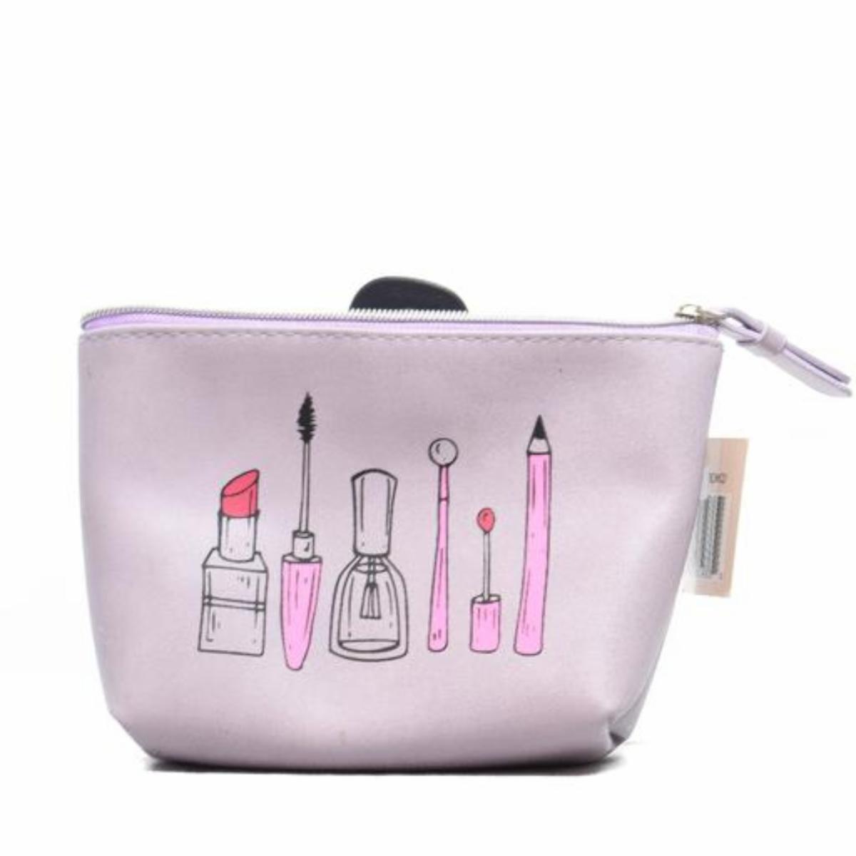 Cosmetiquera Figuras Maquillaje Lila EVERYES Unidad