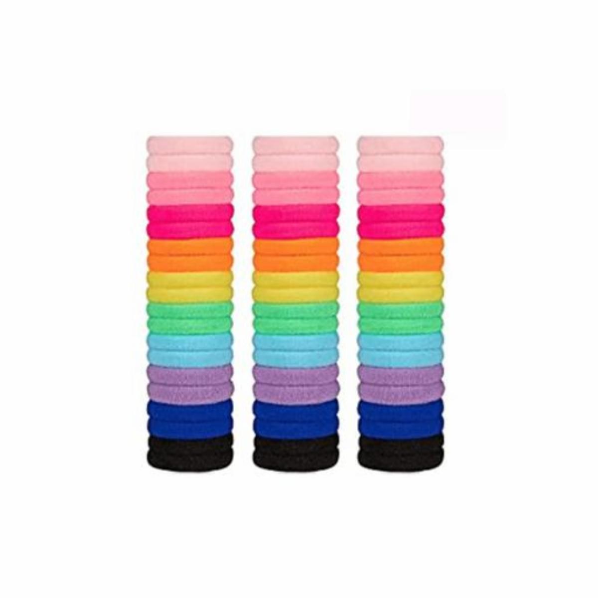 Vinchas De Cabello Tipo Ligas Multicolor HAIR WITH FLAIR Longitud Perfecta