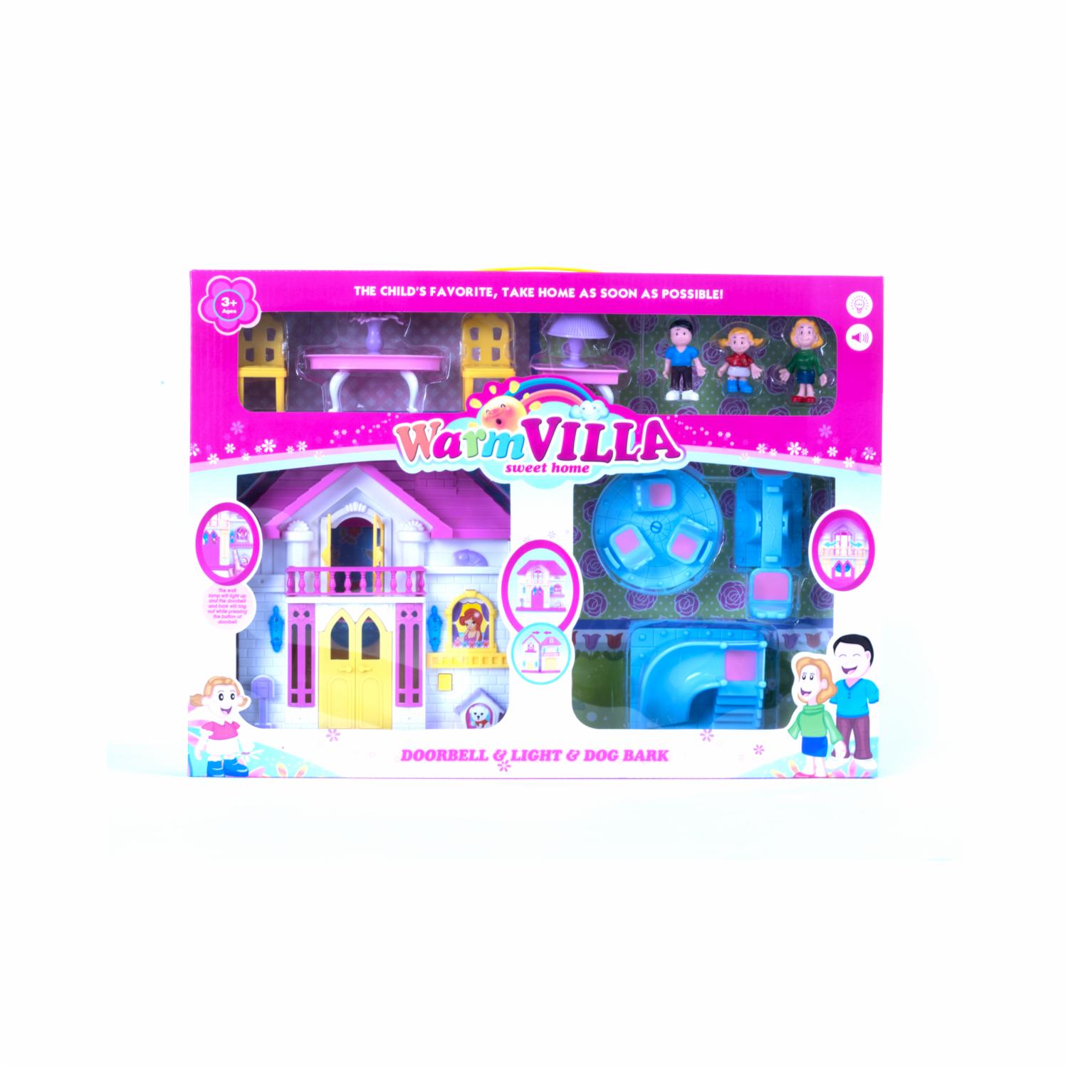 Casa De Muñecas Dulce Hogar WARM VILLA Incluye Accesorios