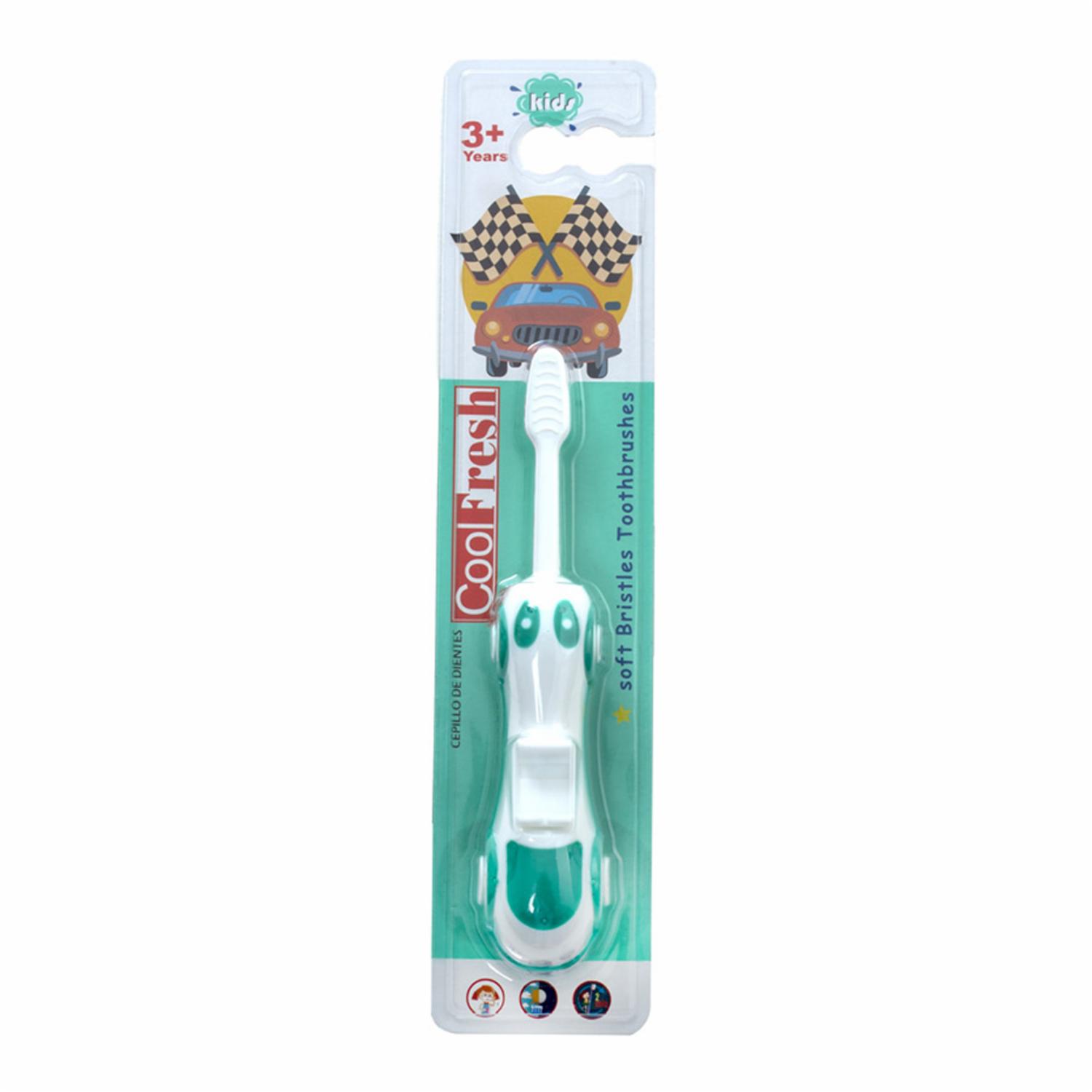 Cepillo Dental Infantil Diseño De Carro Cerdas Suaves COOLFRESH 1 U