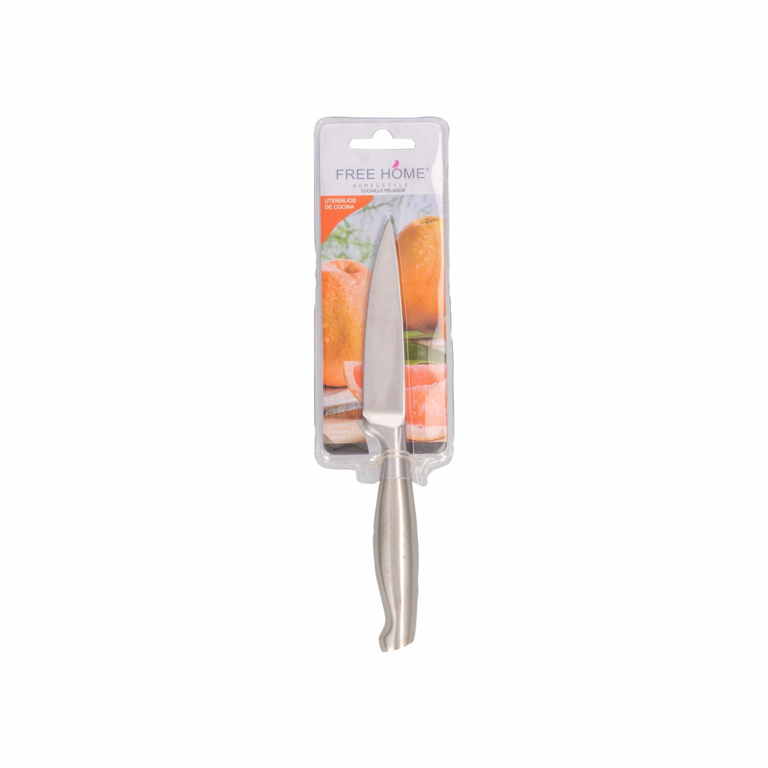 Cuchillo Pelador Puntos Metal Caucho FREE HOME Unidad