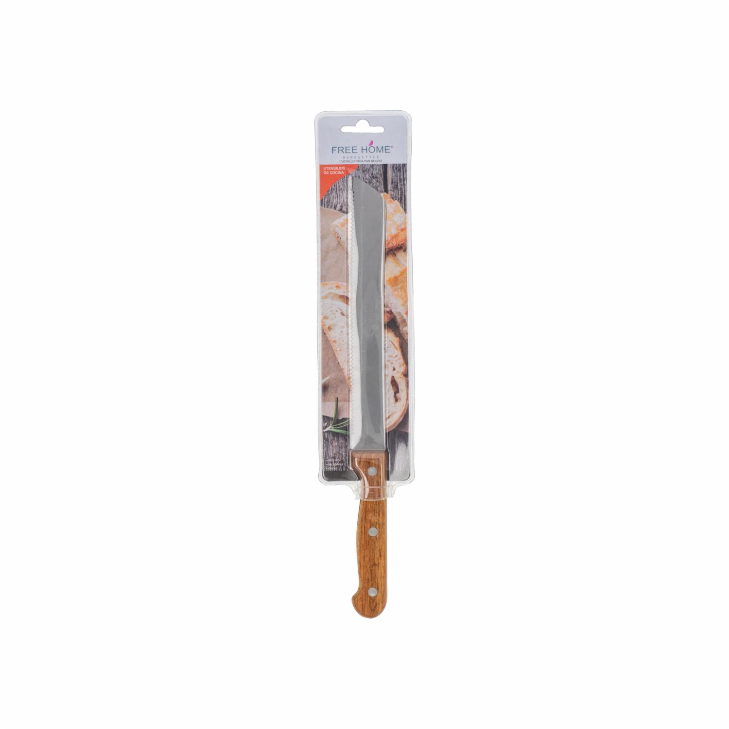 Cuchillo Pan Negro FREE HOME Unidad