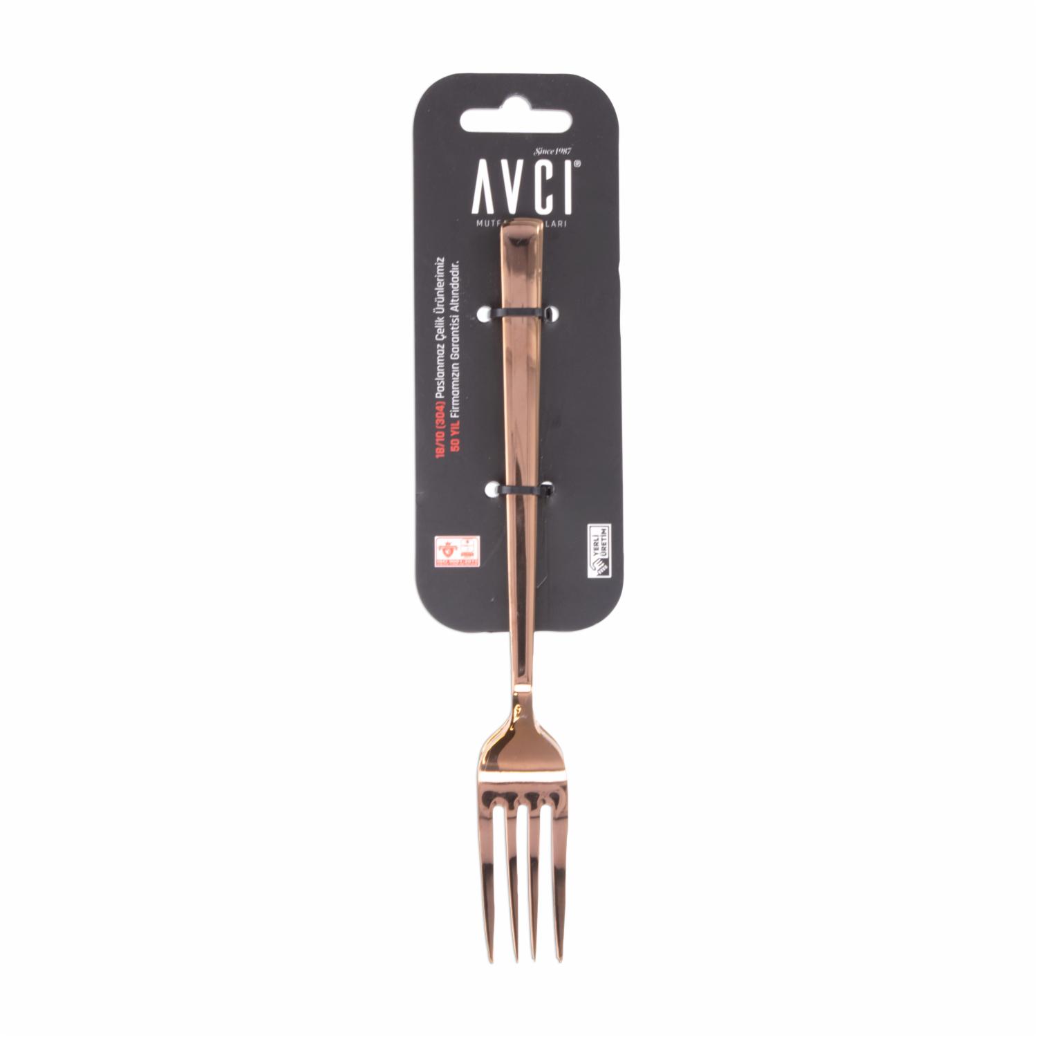 Set De Cubiertos Tenedores Color Bronce Titanio Diseño Klass 3 Puestos AVCI 3 Piezas