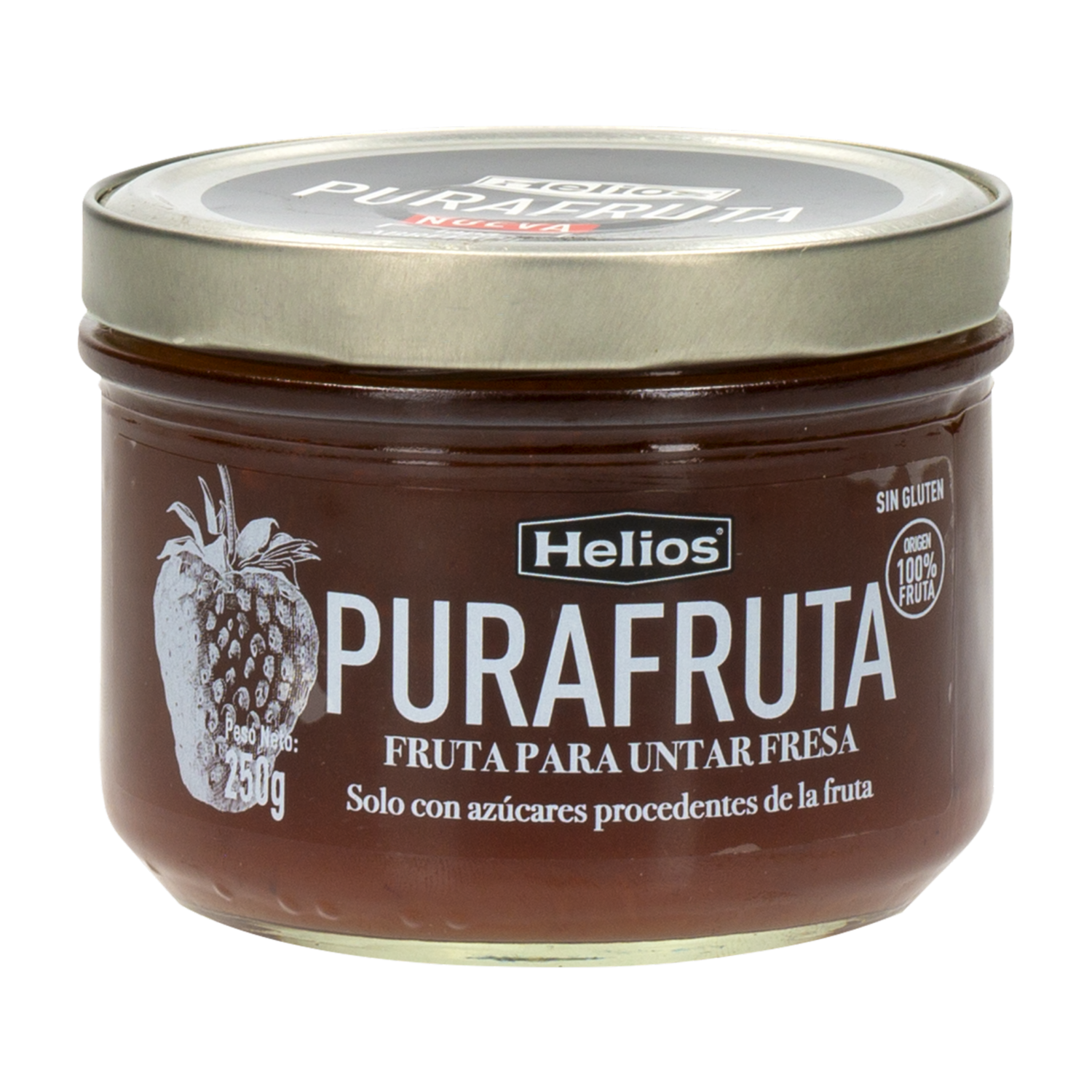 Mermelada Pura Fruta Fresa De Huelva HELIOS 250 G