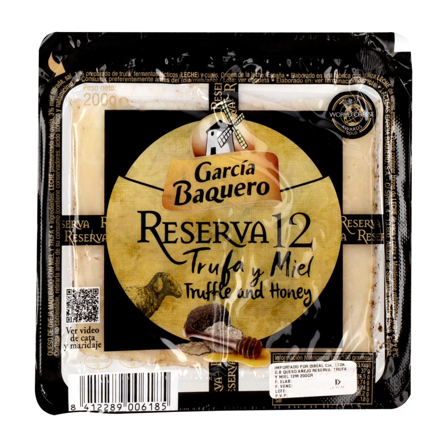 Queso Añejo Trufa Y Miel GARCÍA BAQUERO 200 G