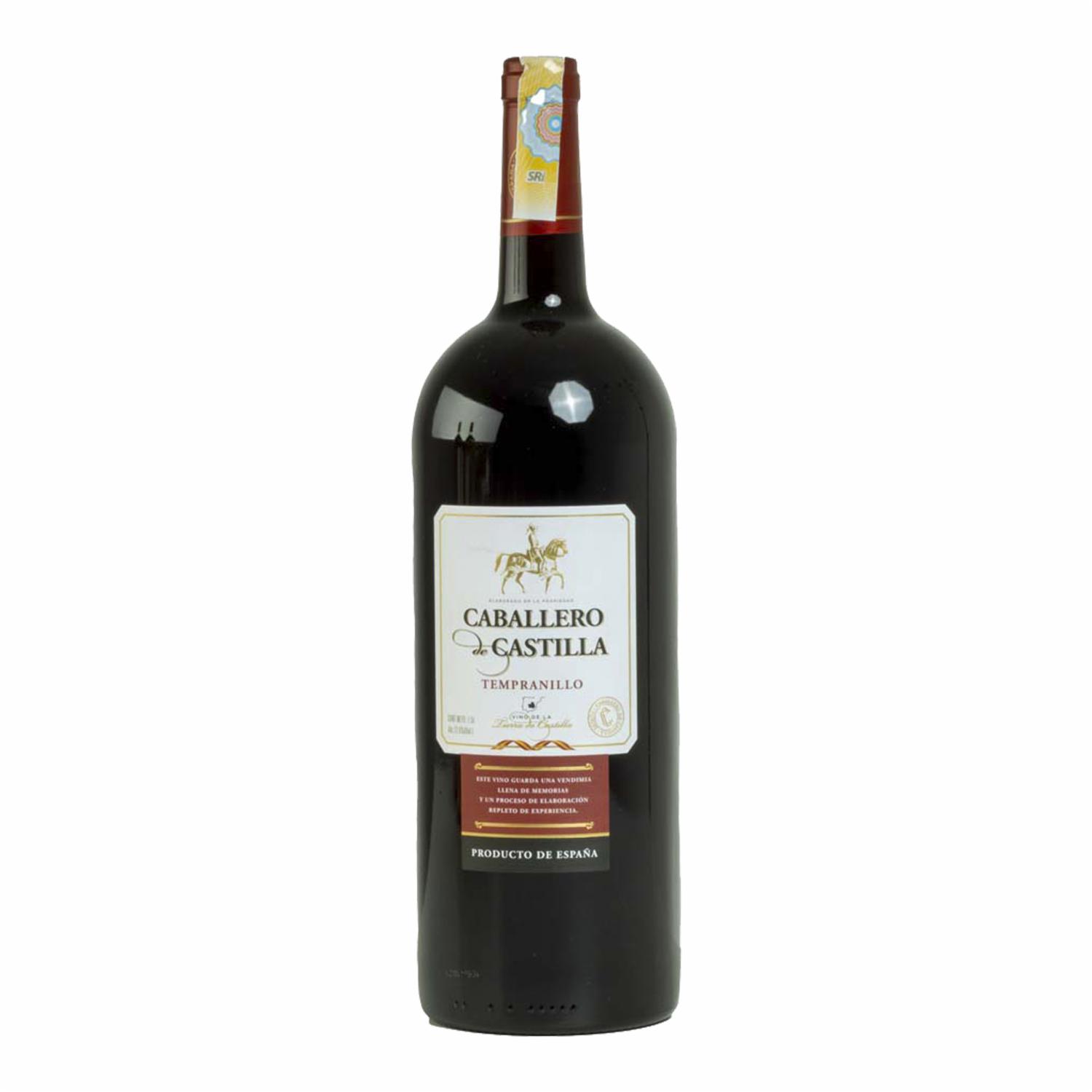 Vino Tinto Tempranillo CABALLERO DE CASTILLA 1500 Ml