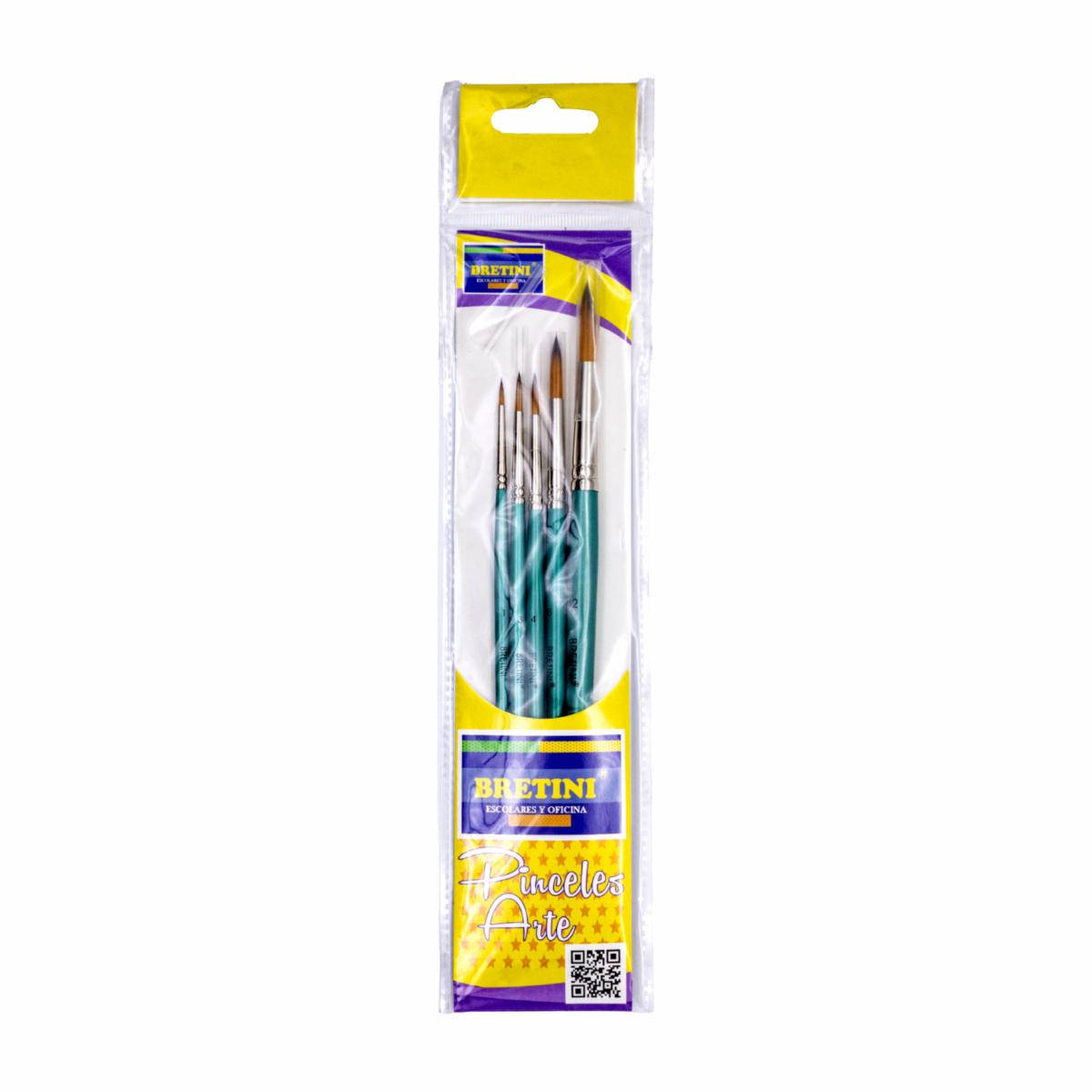 Pincel Set Mixto BRETINI 1X5 Uds