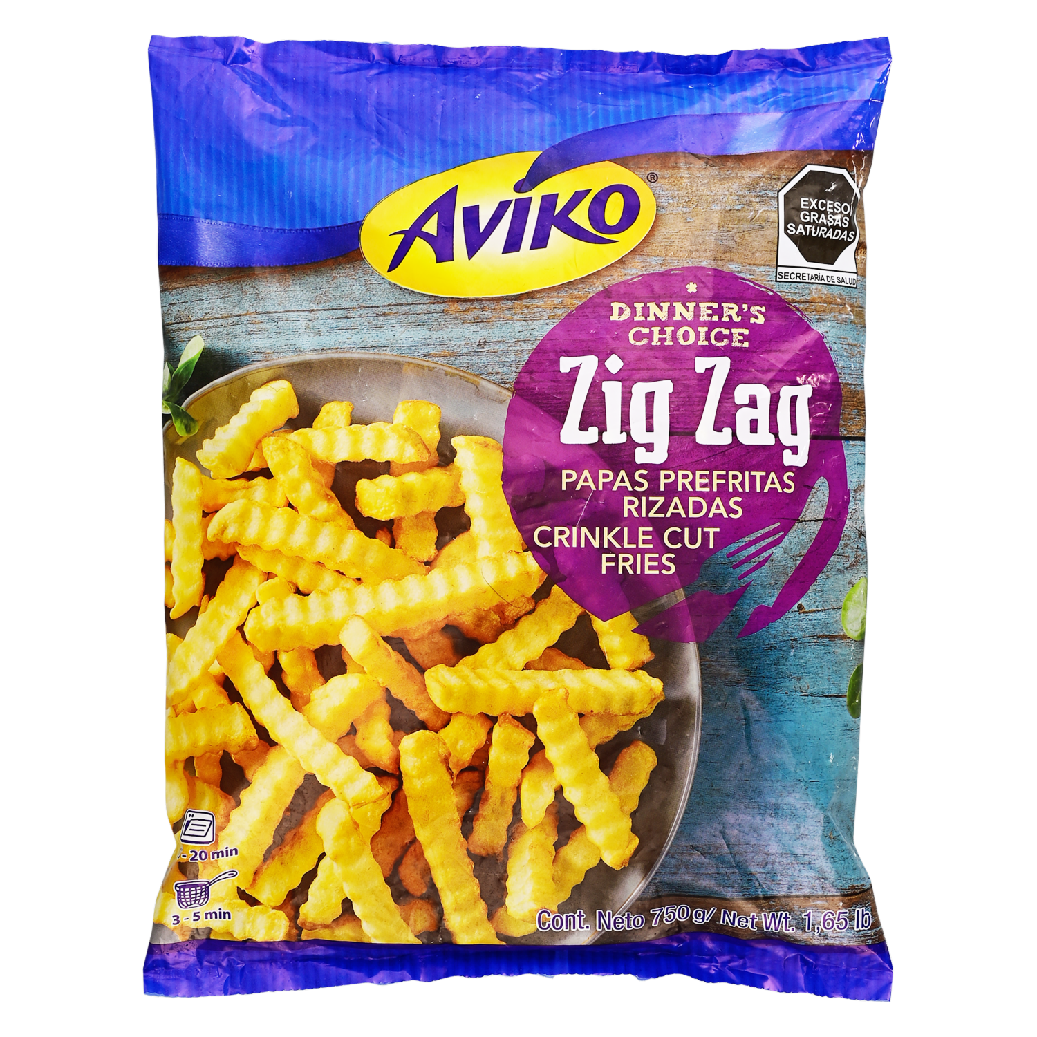 Papas Fritas Zig Zag Rizadas AVIKO Funda