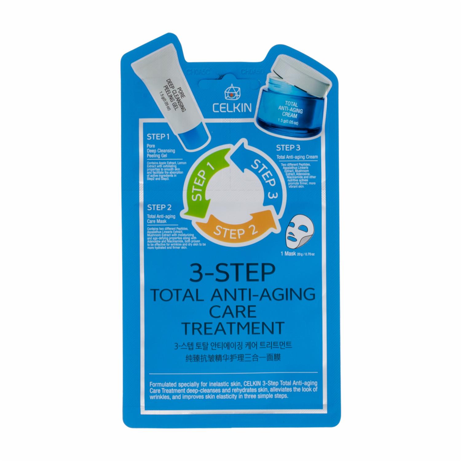 Crema Facial Tratamiento Total Para Arrugas 3 Step CELKIN Unidad