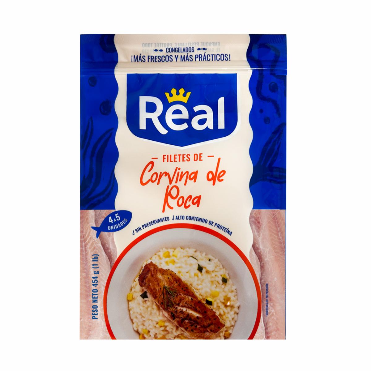 Corvina Congelada De Roca Filetes REAL 454 G