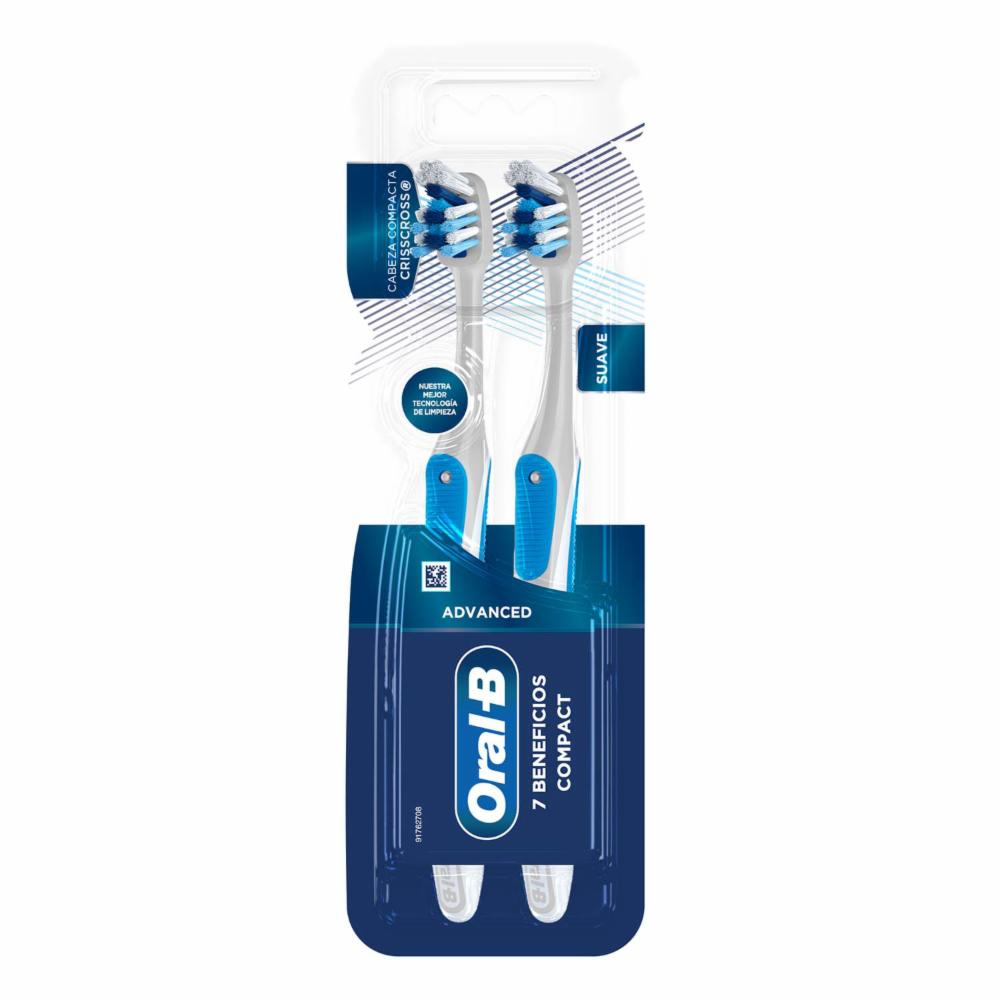 Cepillo Dental 7 Beneficios Compact ORAL-B X2 Uds