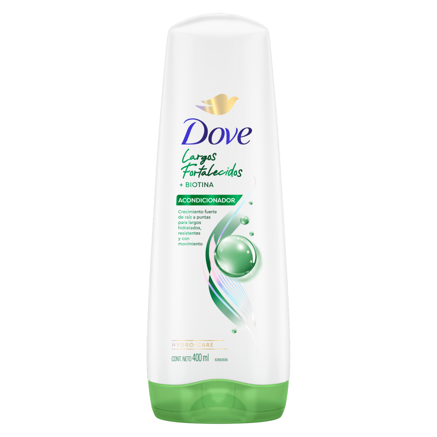 Acondicionador De Cabello Largos Fortalecidos + Biotina DOVE 400 Ml