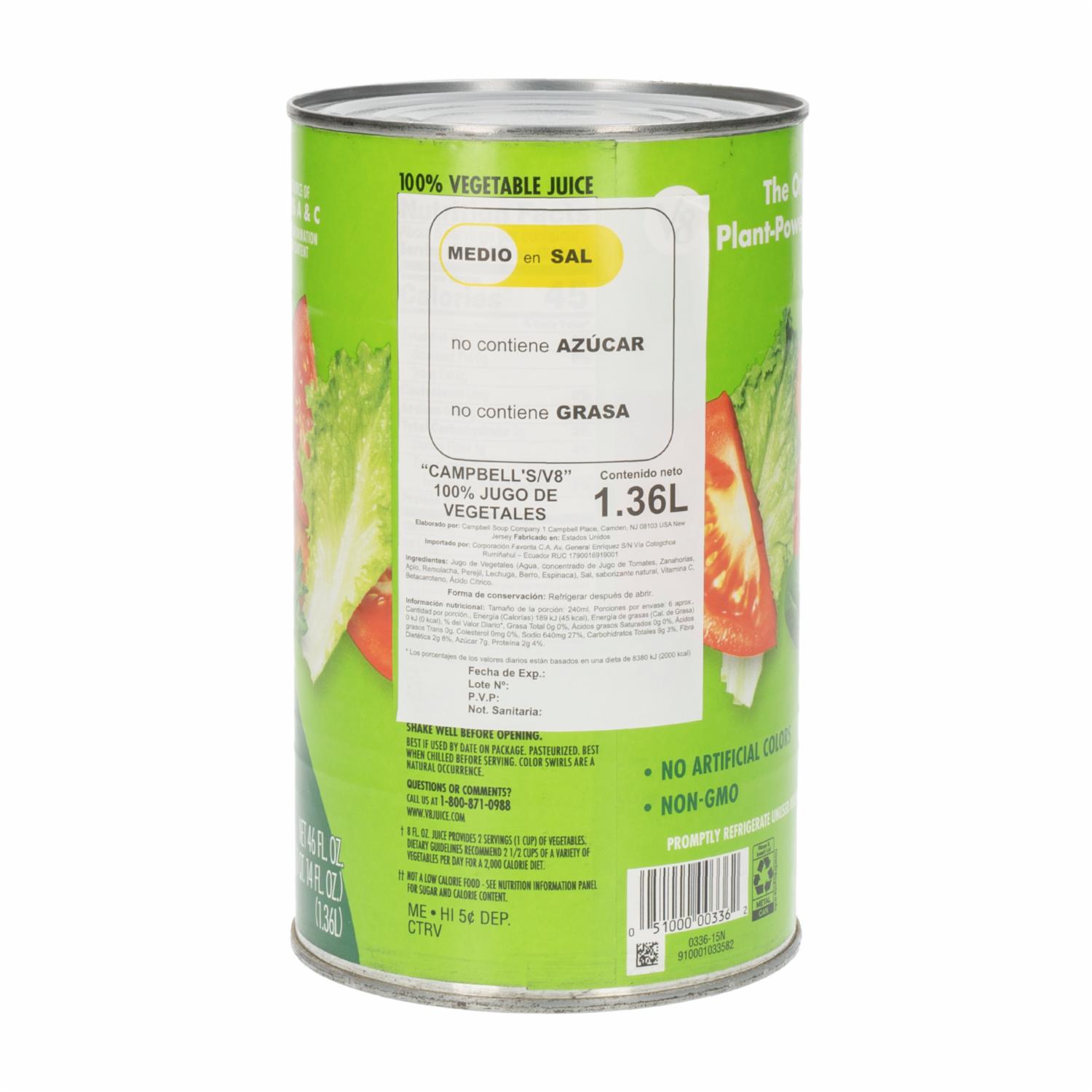 Jugo De Vegetales Concentrado CAMPBELLS 1.36l - Imagen 3