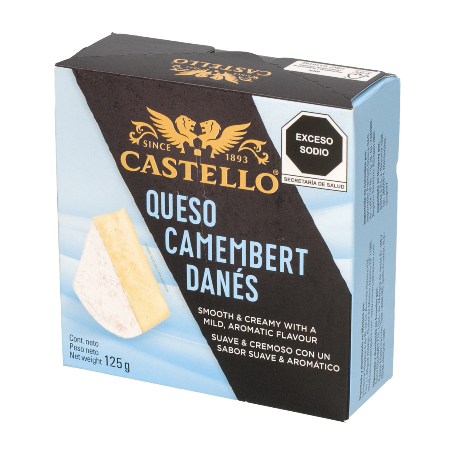 Queso Camembert Danés CASTELLO 125 G