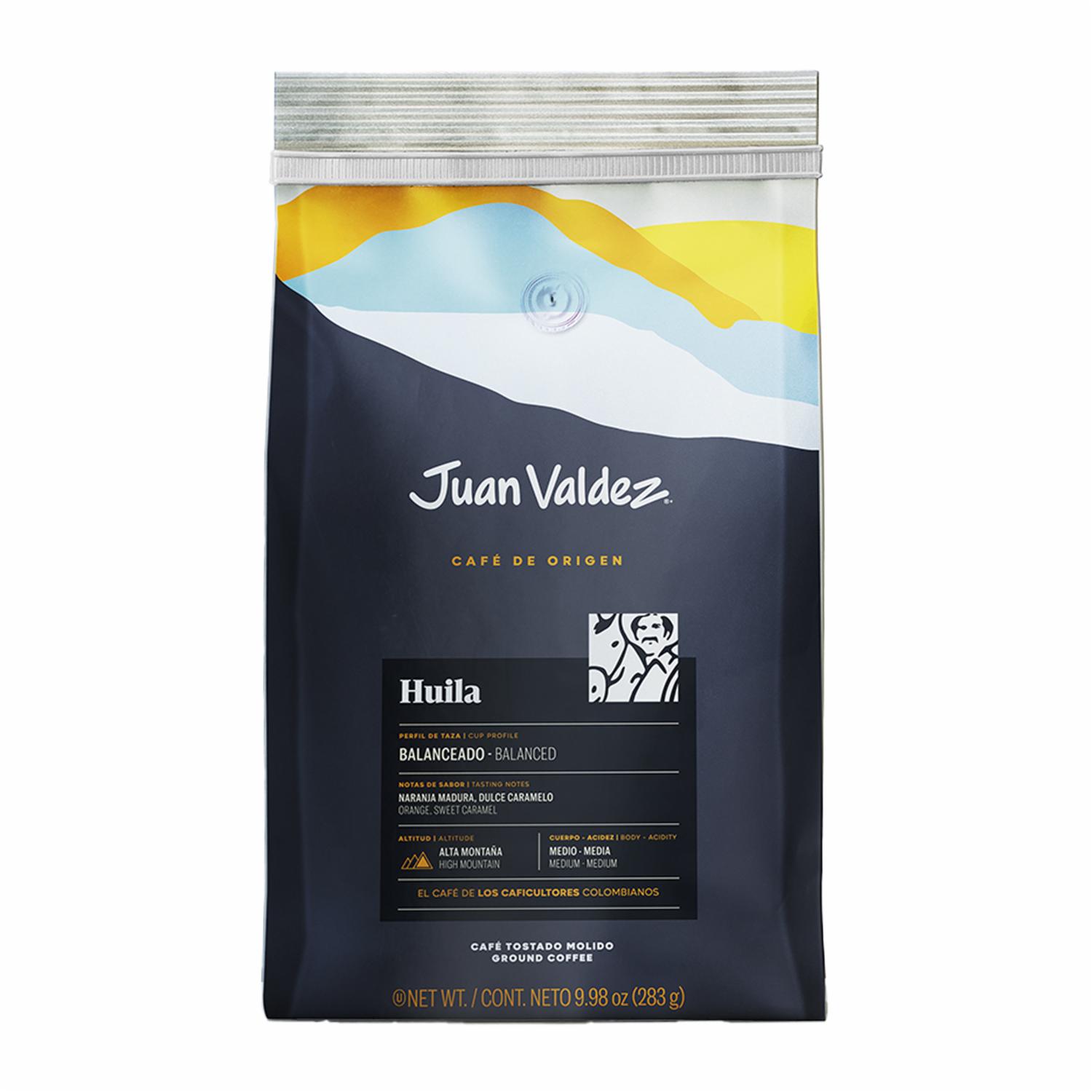 Café Tostado Y Molido Orígenes Huila JUAN VALDEZ 283 G