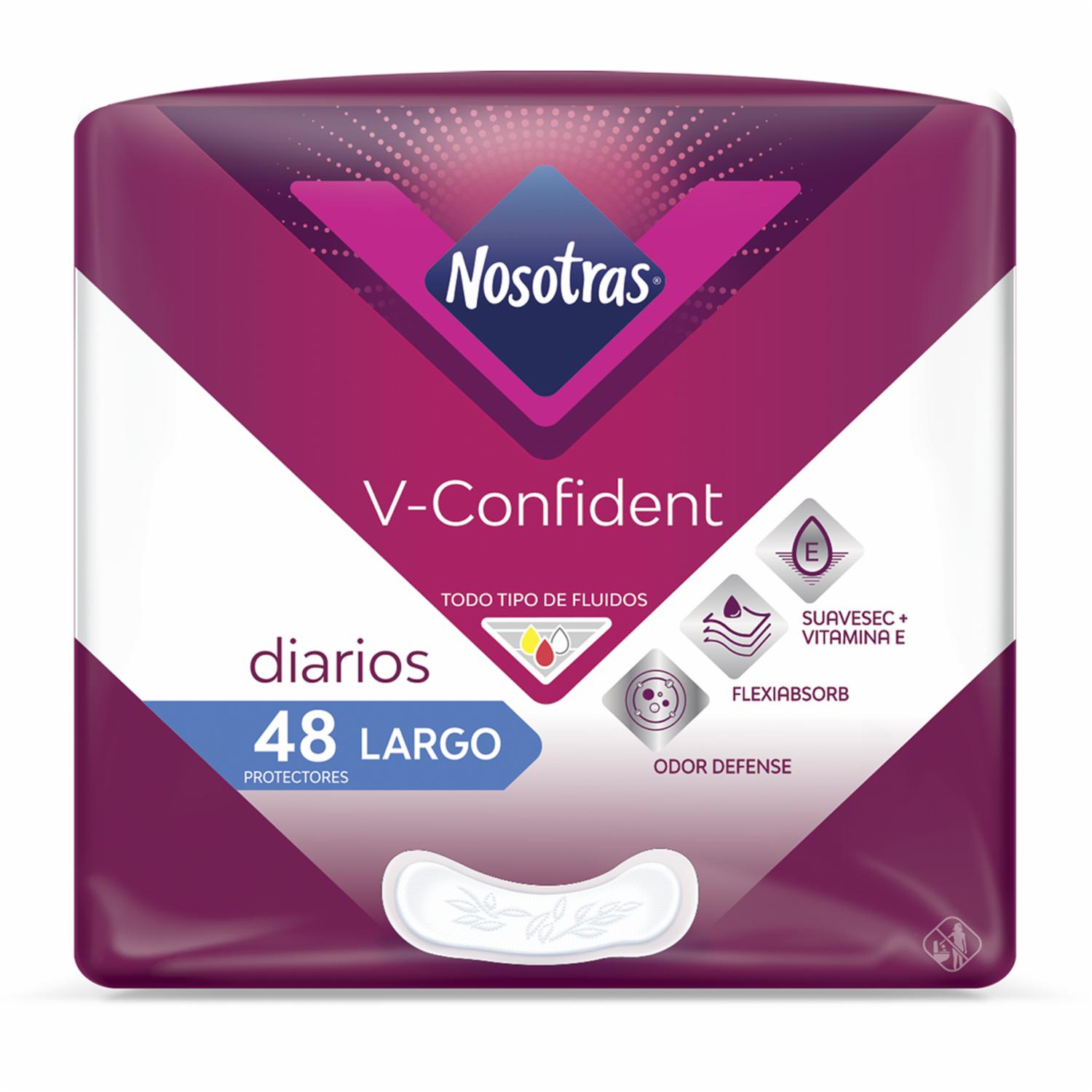 Protector Largo V- Confident NOSOTRAS X 48 Unidades