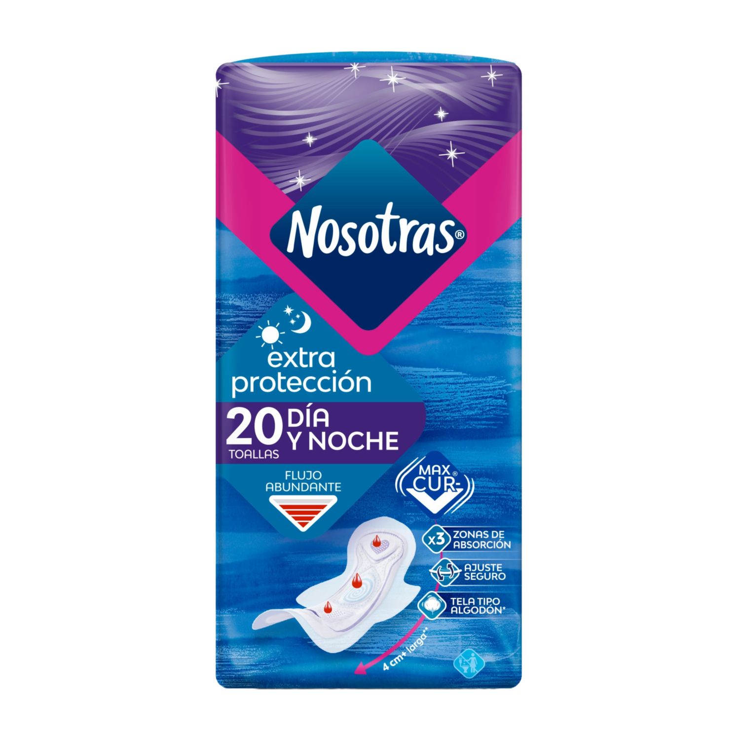 Toallas Sanitarias Extra Protección NOSOTRAS X 20 Uds
