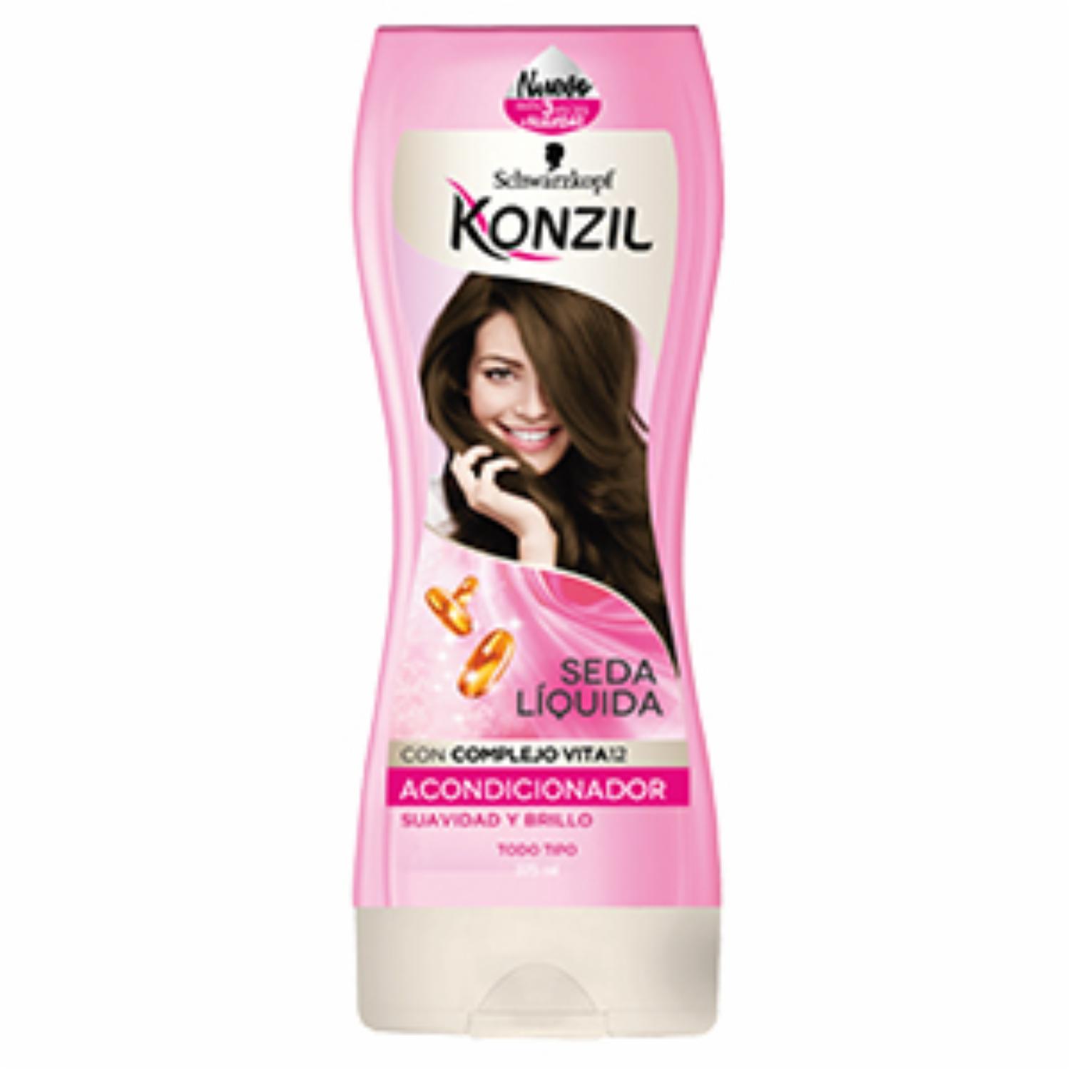 Acondicionador De Cabello Seda Brillo KONZIL 375 Ml