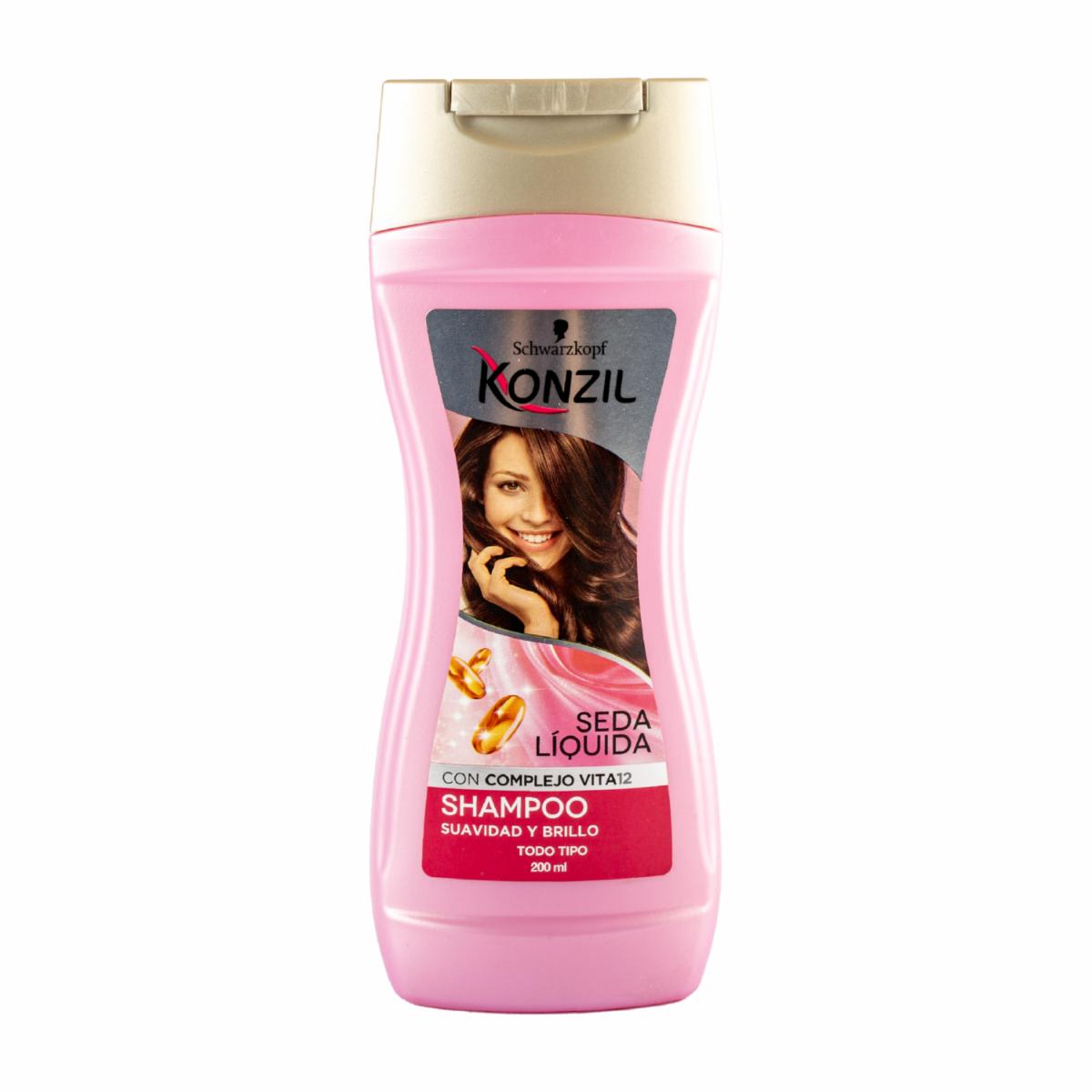 Shampoo De Cabello Seda Líquida + V12 KONZIL 200 Ml