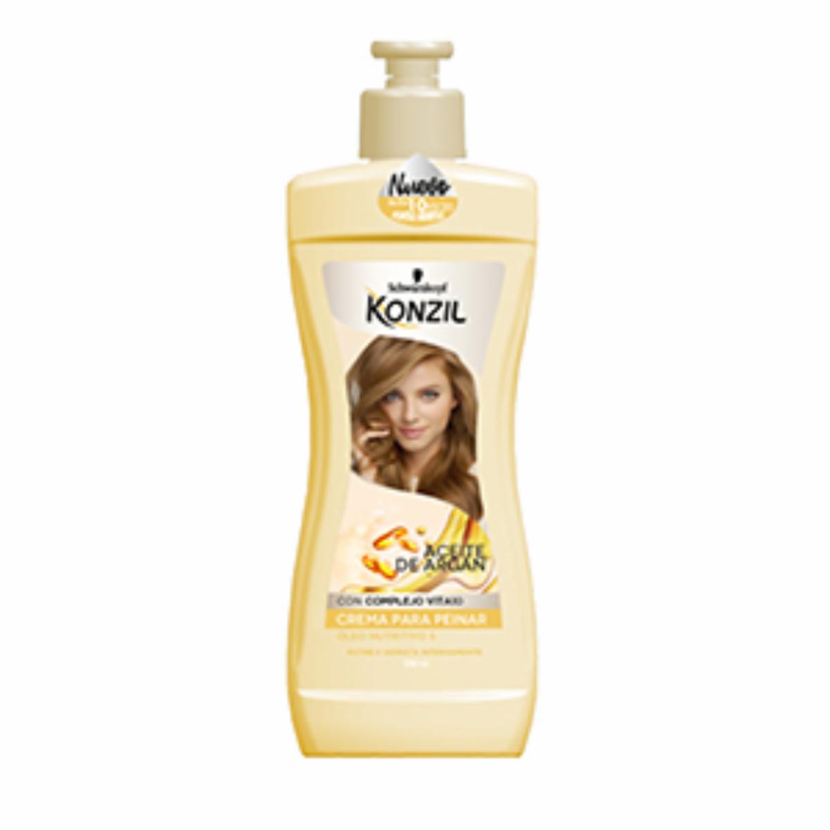 Crema Para Peinar Con Aceite De Argan KONZIL 230 Ml