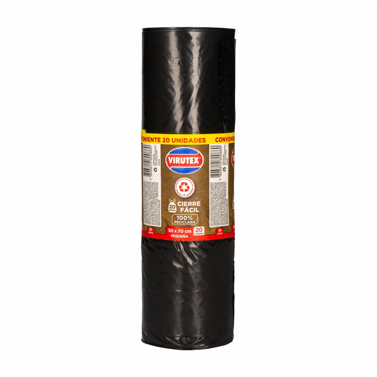 Fundas Mediana Bio Con Cierre Fácil 50 X 70 Cm VIRUTEX X 20 Uds