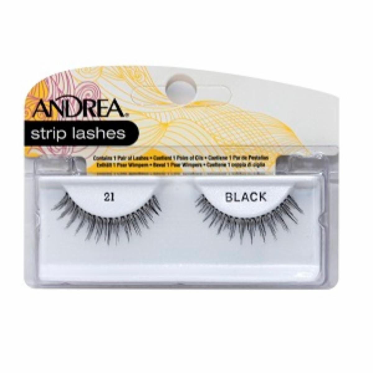 Pestañas Postizas 21 Black ANDREA Unidad