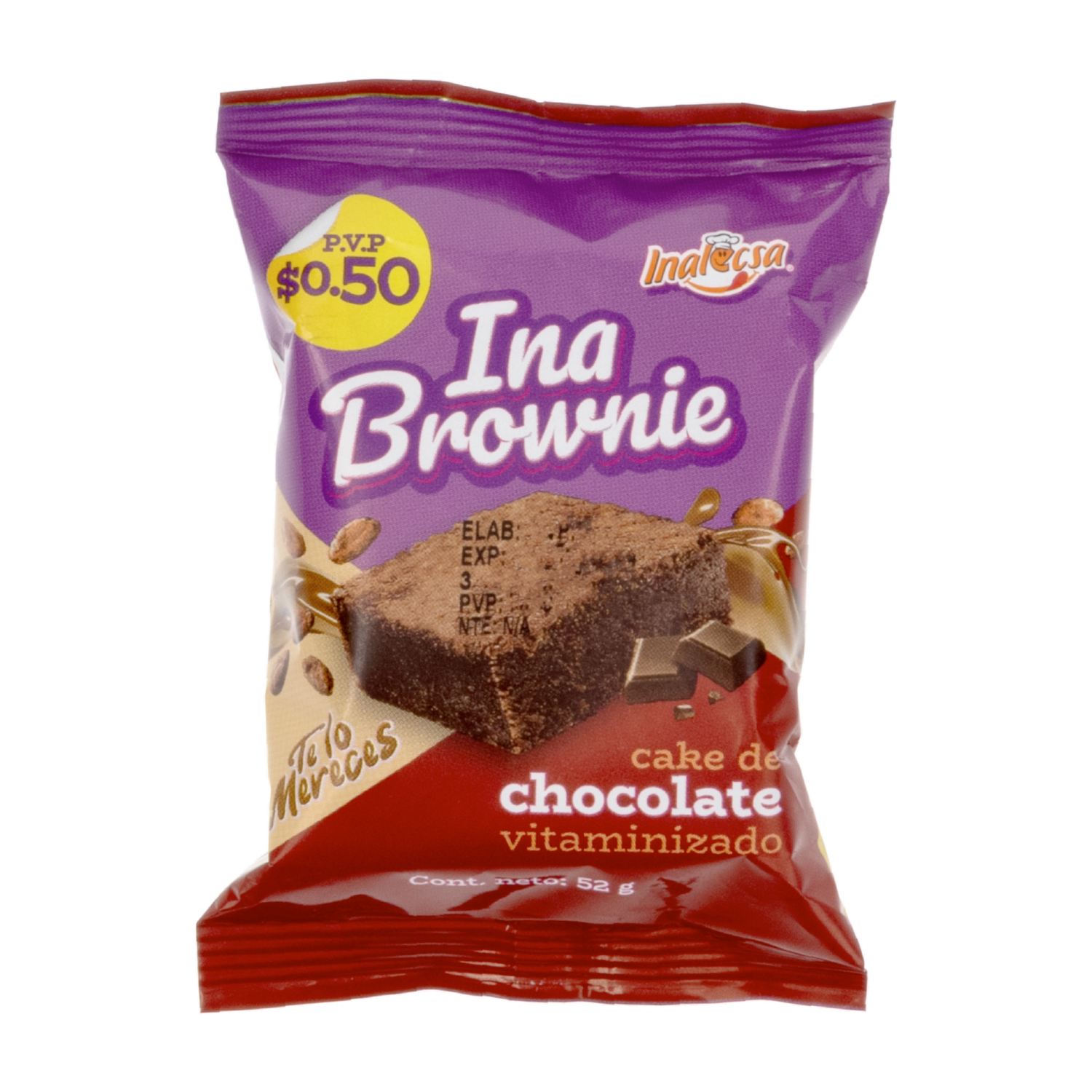 Inabrownie Chocolate INALECSA 52 G