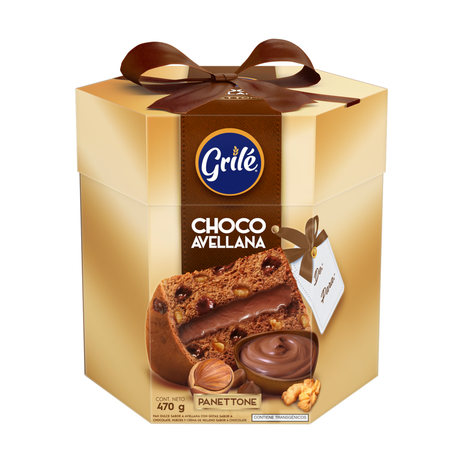 Panettone Choco Avellana GRILÉ 470 G