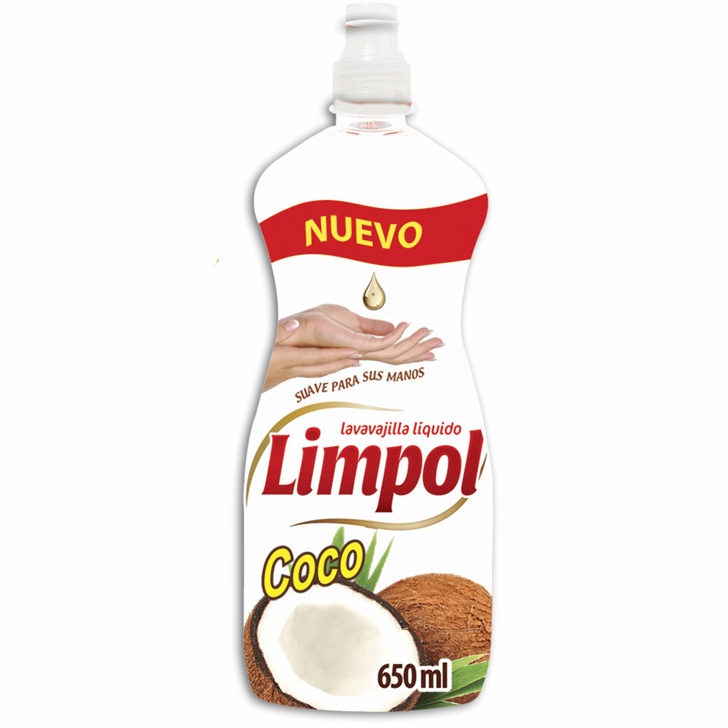 Lavavajillas Líquido Aroma Coco LIMPOL 650 Ml