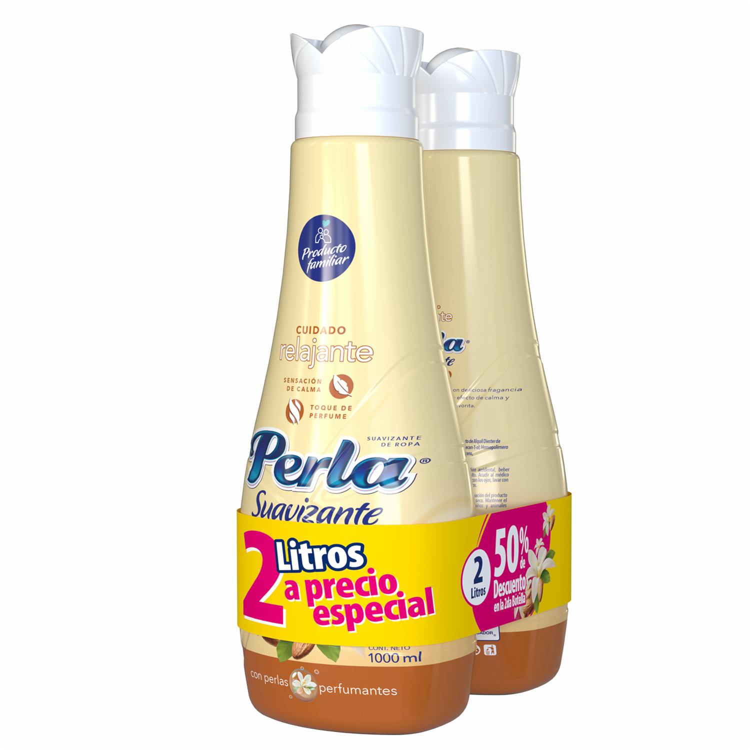 Suavizante De Ropa Fragancia Vainilla Y Almendras Precio Especial PERLA 2 L