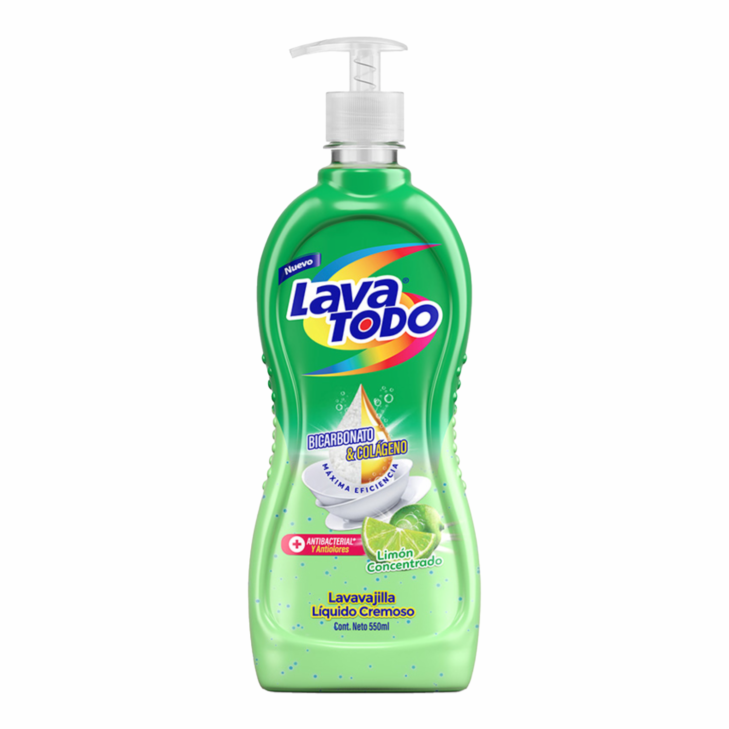 Lavavajillas Líquido Brillex Líquido Botella Limón LAVATODO 550 Ml