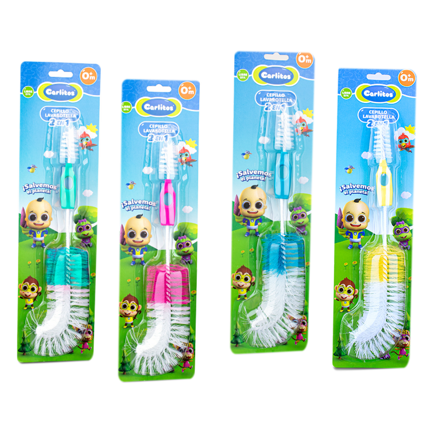Cepillo Lava Botellas 2 En 1 CARLITOS 0 M +