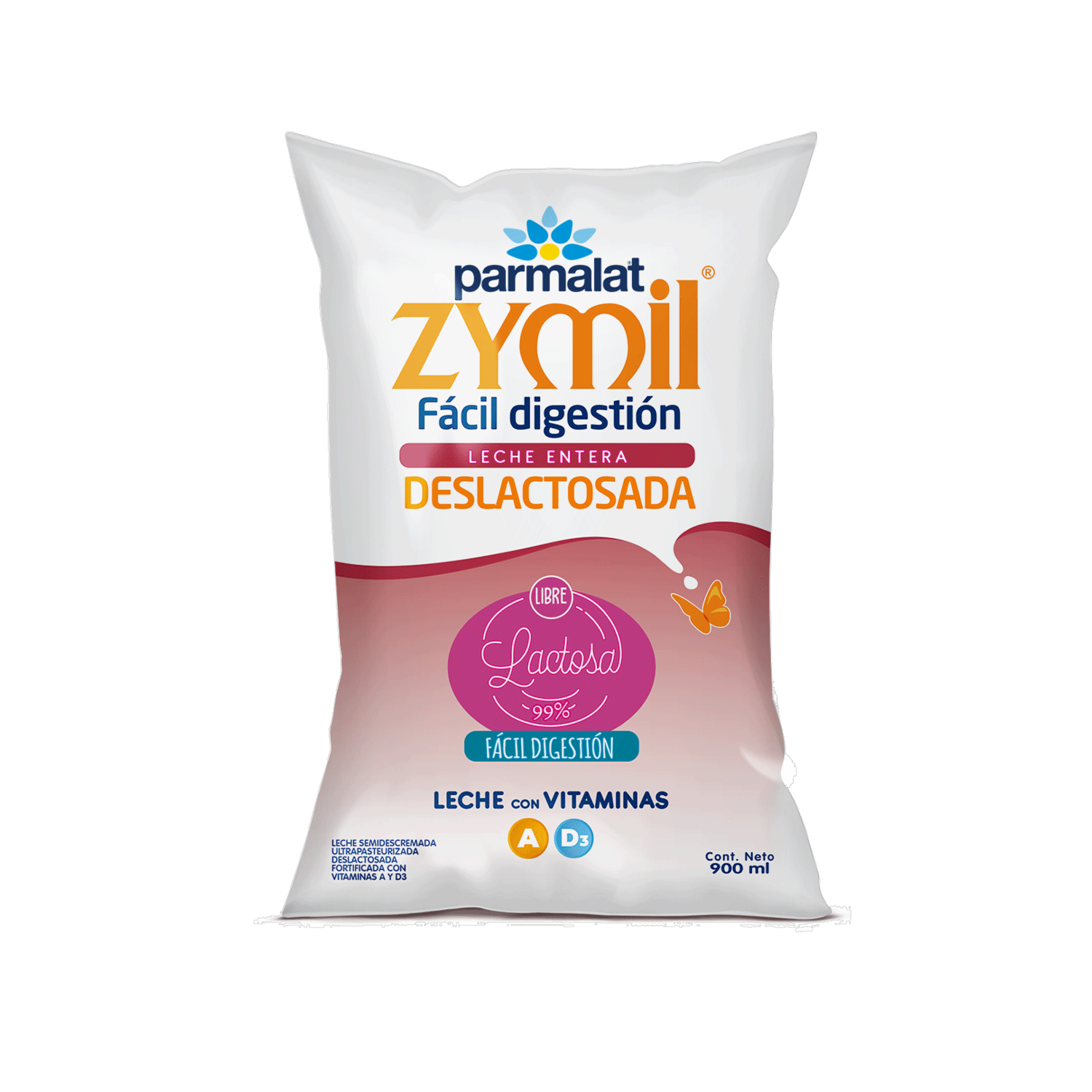 Leche Entera Baja En Lactosa Zymil PARMALAT 900 Ml