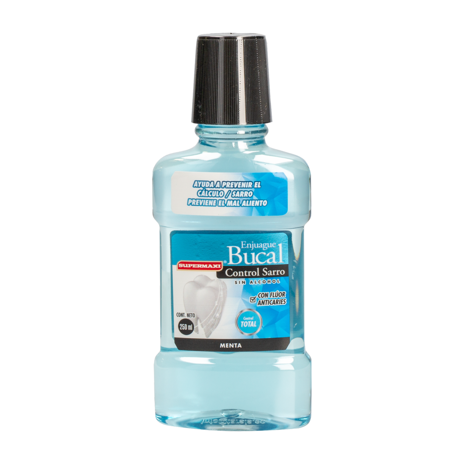 Enjuague  Bucal Control De Sarro Sin Alcohol SUPERMAXI 250 ML