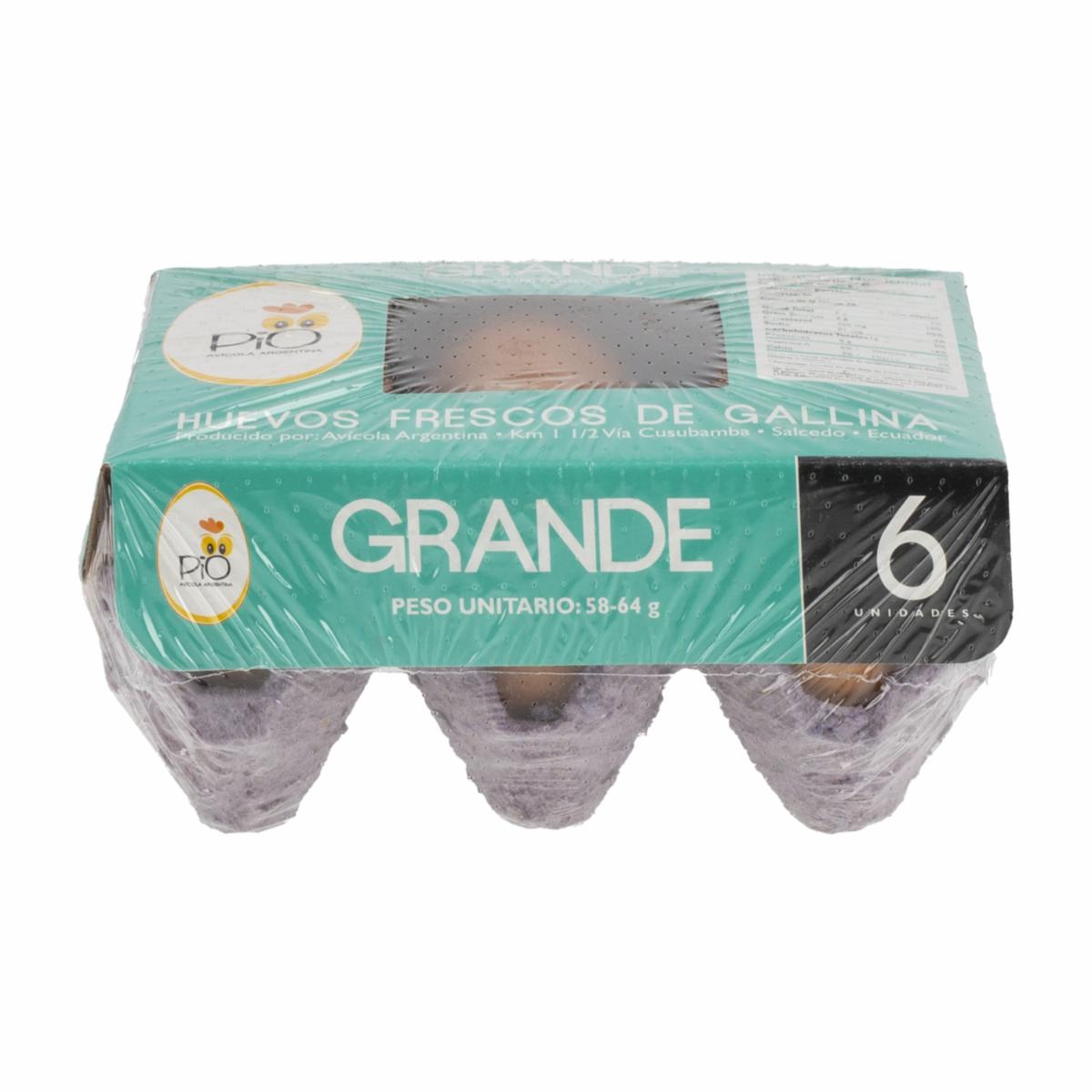 Huevos Grande PIO X 6 Uds