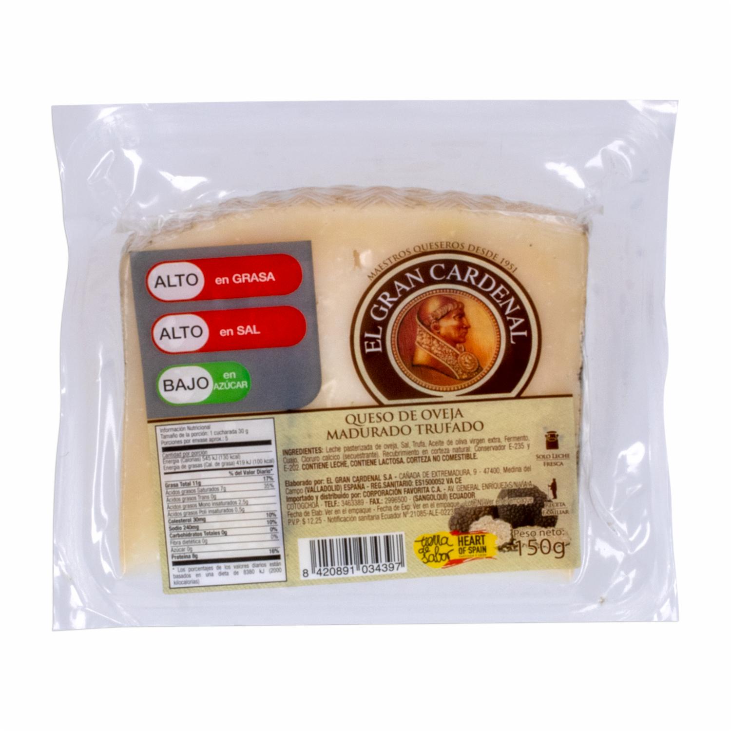 Queso De Oveja Trufado EL GRAN CARDENAL 150 G
