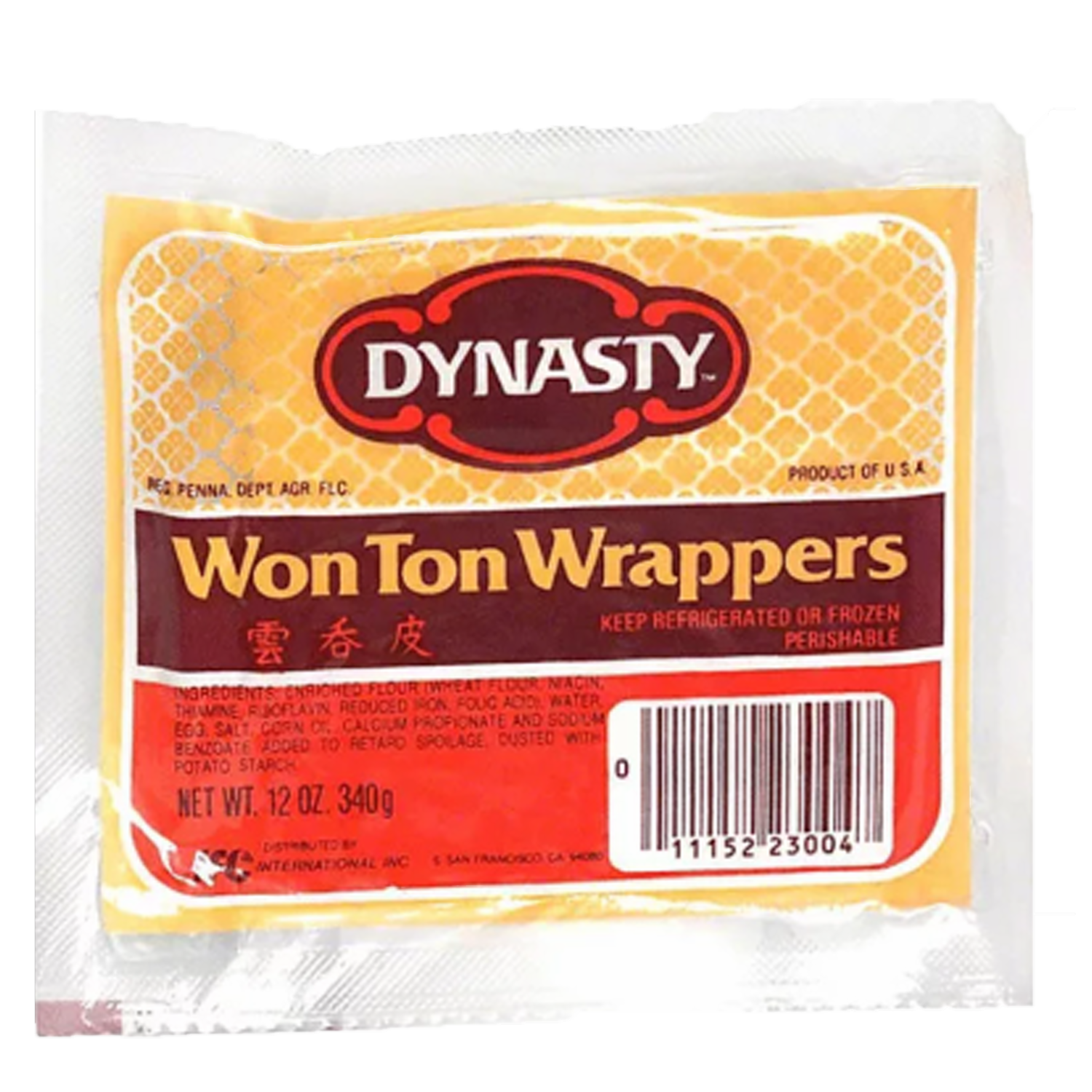 Masa Para Wonton Wrappers DYNASTY 340 G