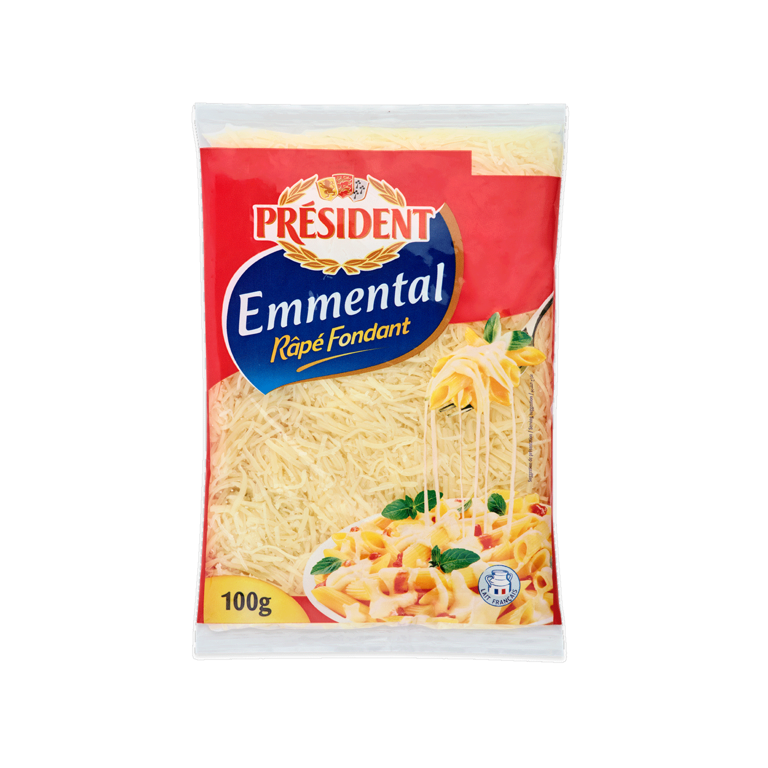 Queso Emmental Rallado PRÉSIDENT 100 G
