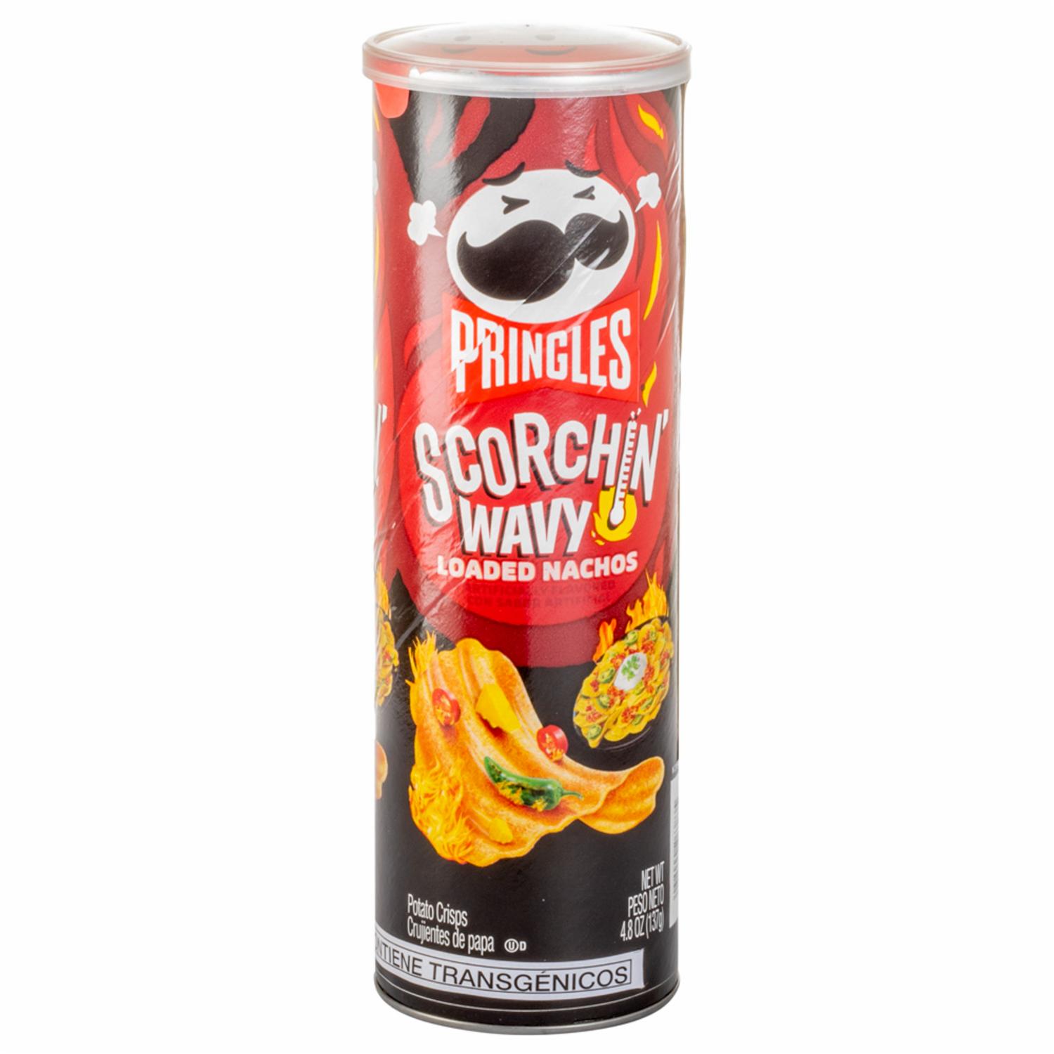 Bocaditos Scorchinv Wavy Loaded Nachos PRINGLES 137 g
