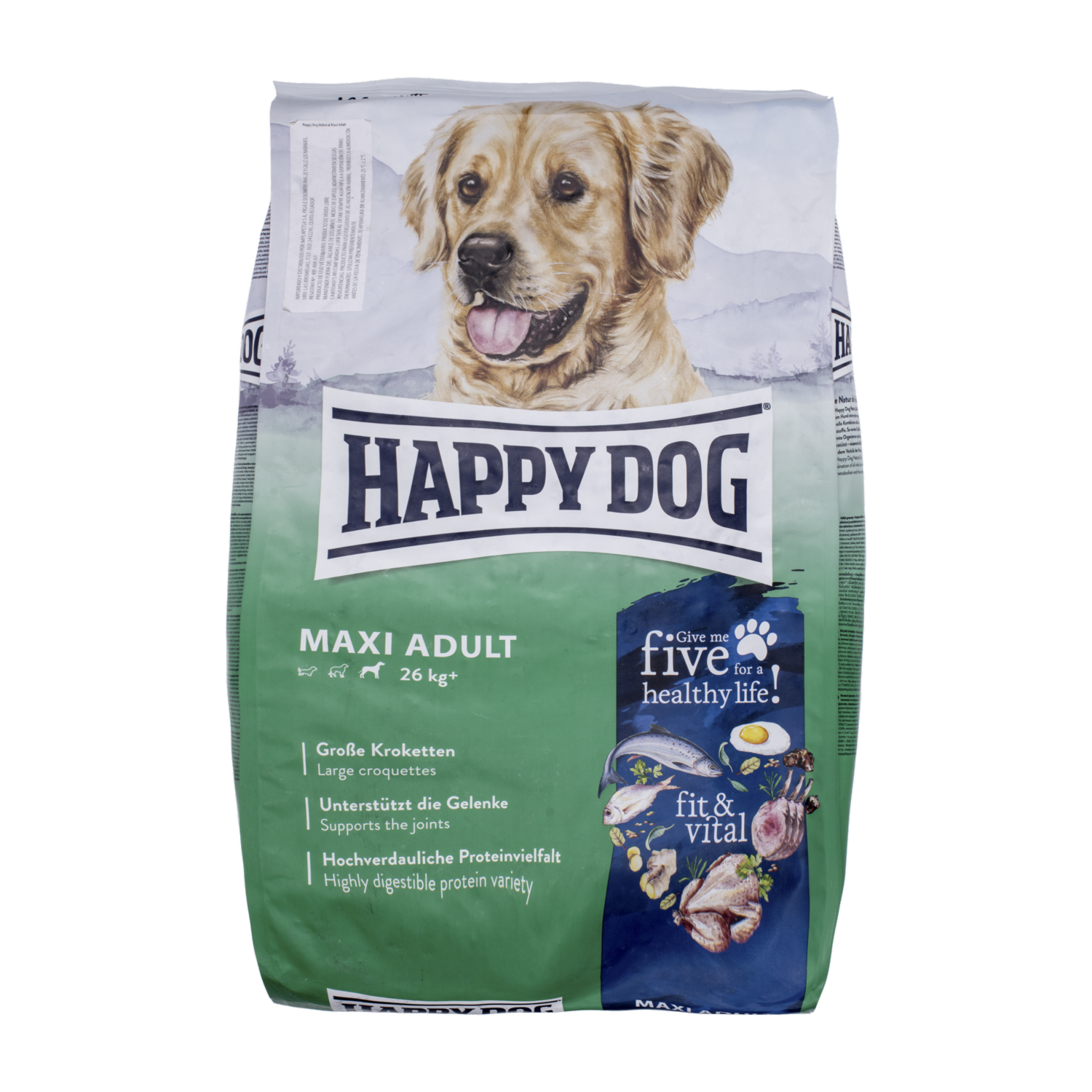 Alimento Para Perros Fit Y Vital Maxi Adult De Cordero Y Pescado HAPPY DOG 4 Kg