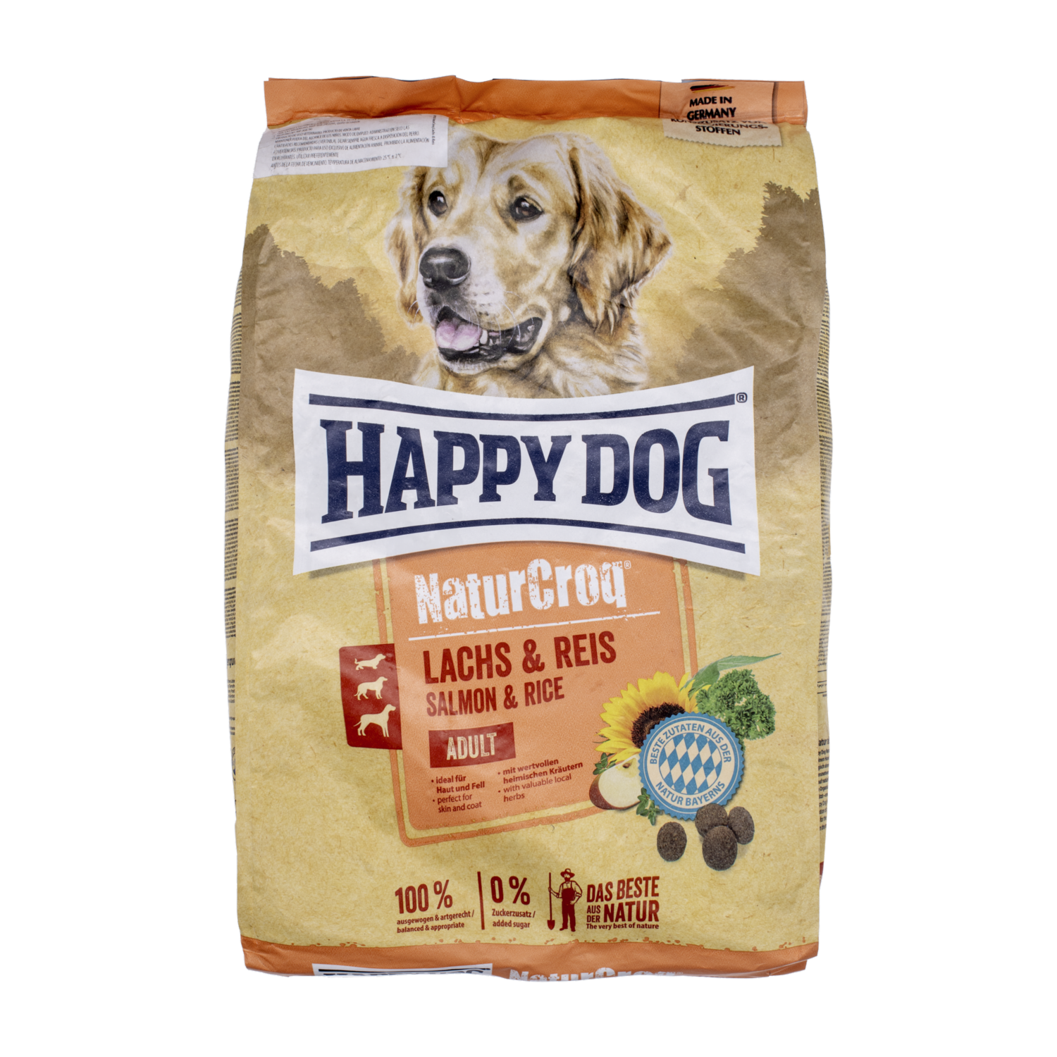 Alimento Para Perros Natur Croq De Salmón Y Arroz HAPPY DOG 4 Kg