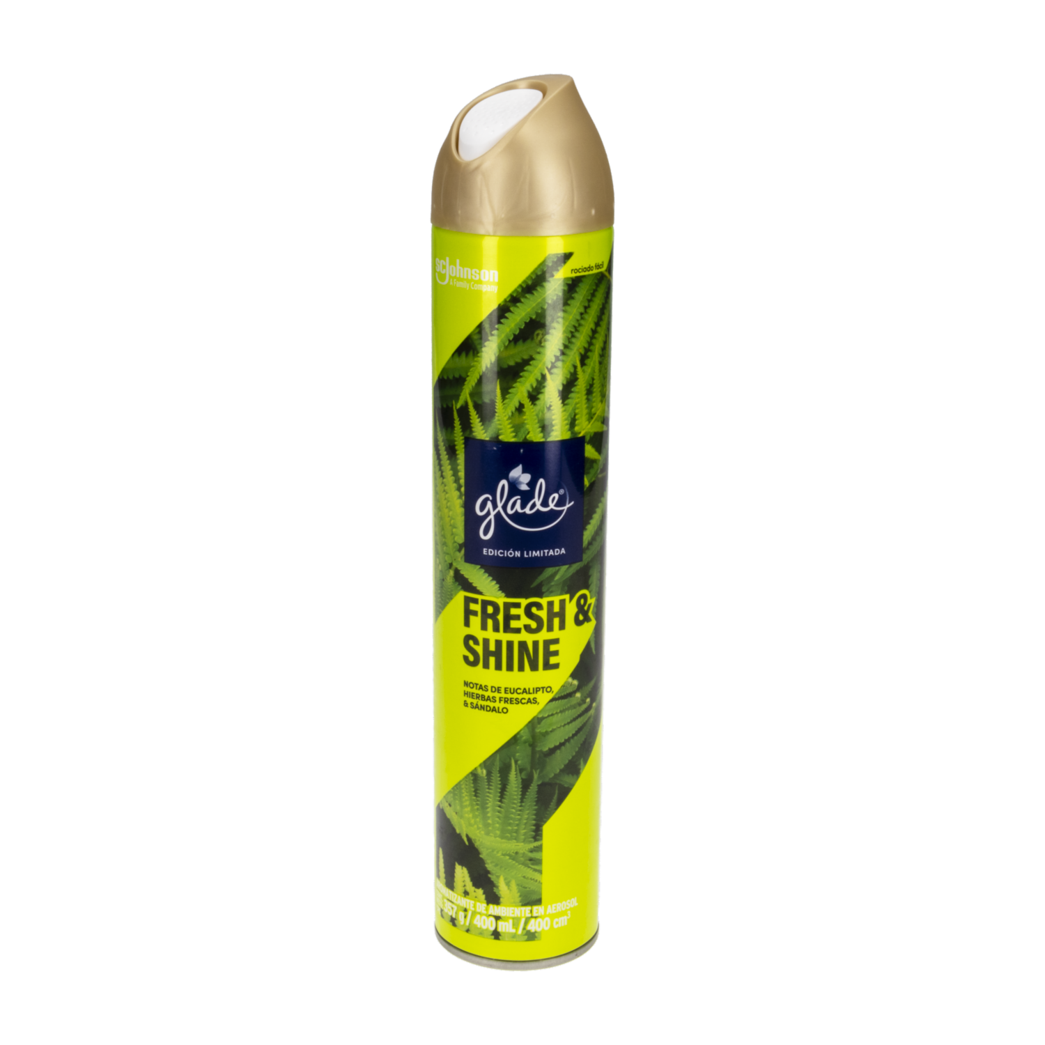 Desodorante Ambiental En Aerosol Aroma Fresh & Shine GLADE 400 Ml