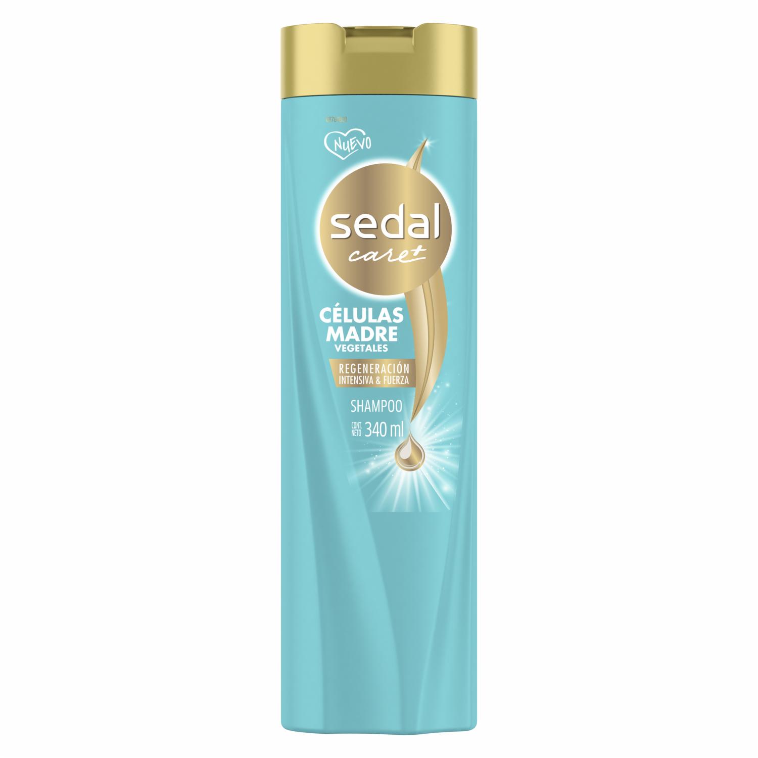 Shampoo De Cabello Células Madre Vegetales Regeneración Intensa Y Fuerza SEDAL 340 Ml