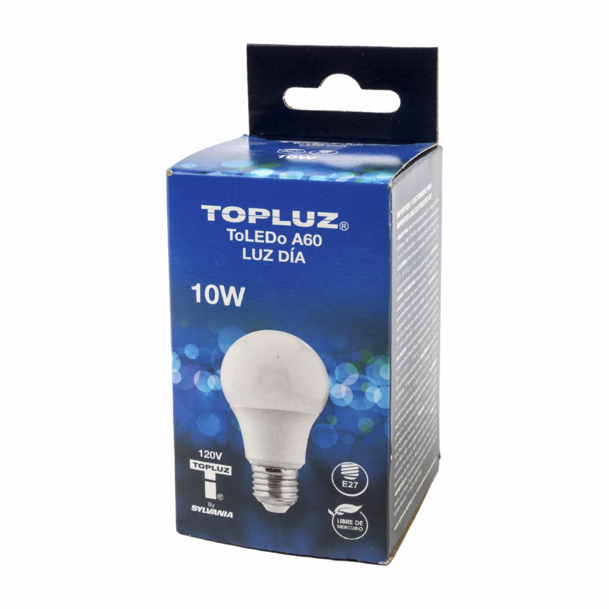 Foco Toledo A60 10W 800 ML Luz Día SYLVANIA Unidad