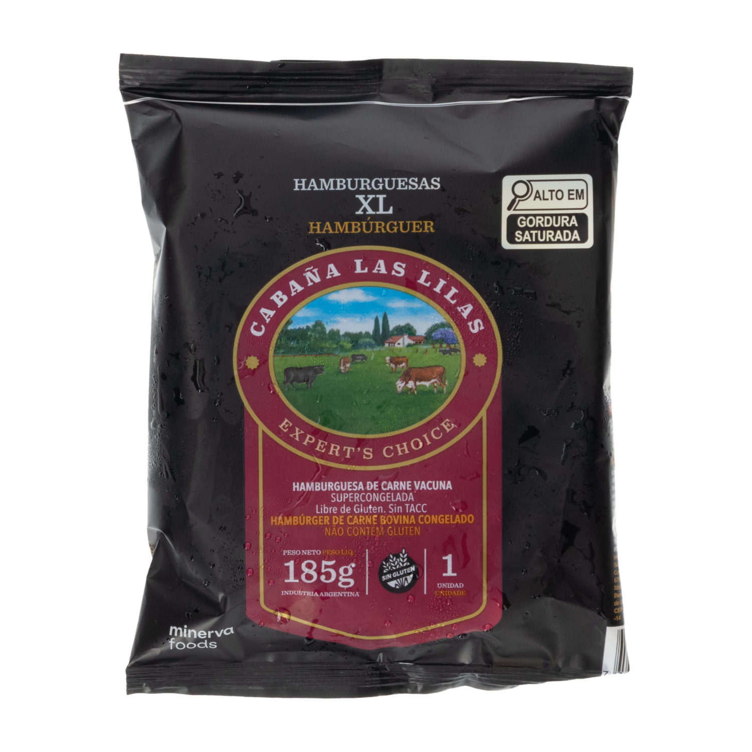 Hamburguesas De Carne XL Congelada CABAÑA LAS LILAS 185 G