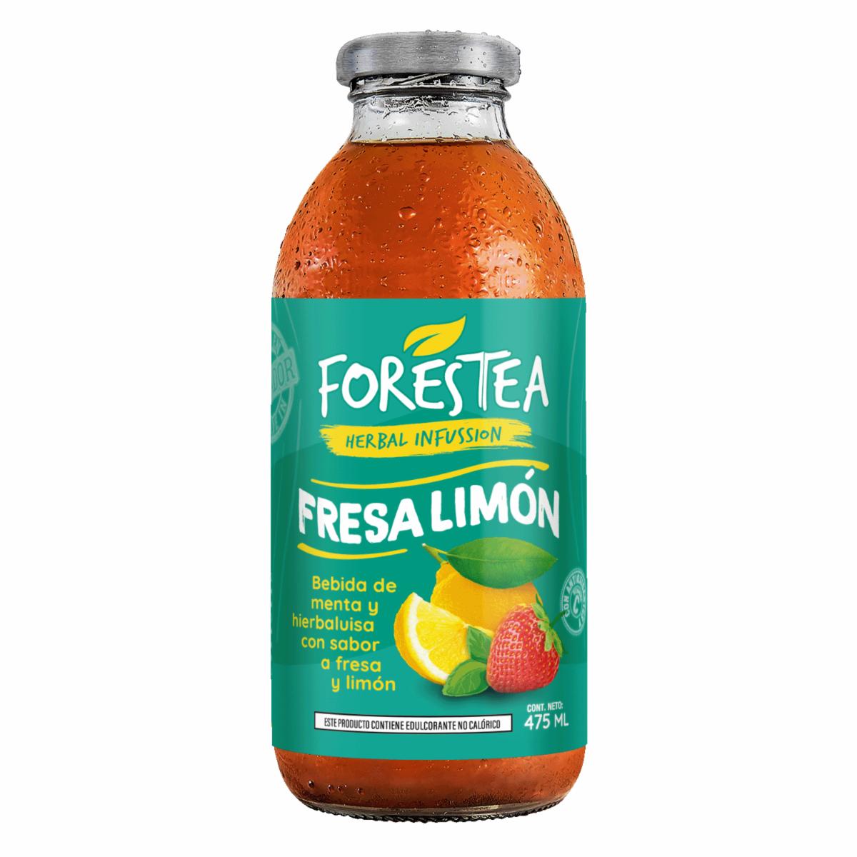 Bebida De Té Fresa Limón Sin Gluten FORESTEA 475 Ml
